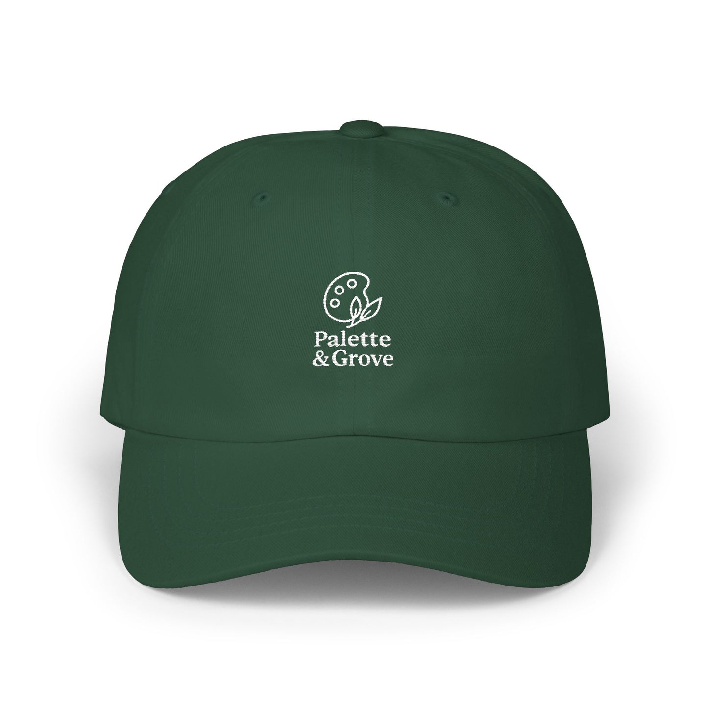 Palette & Grove White Logo Classic Dad Cap