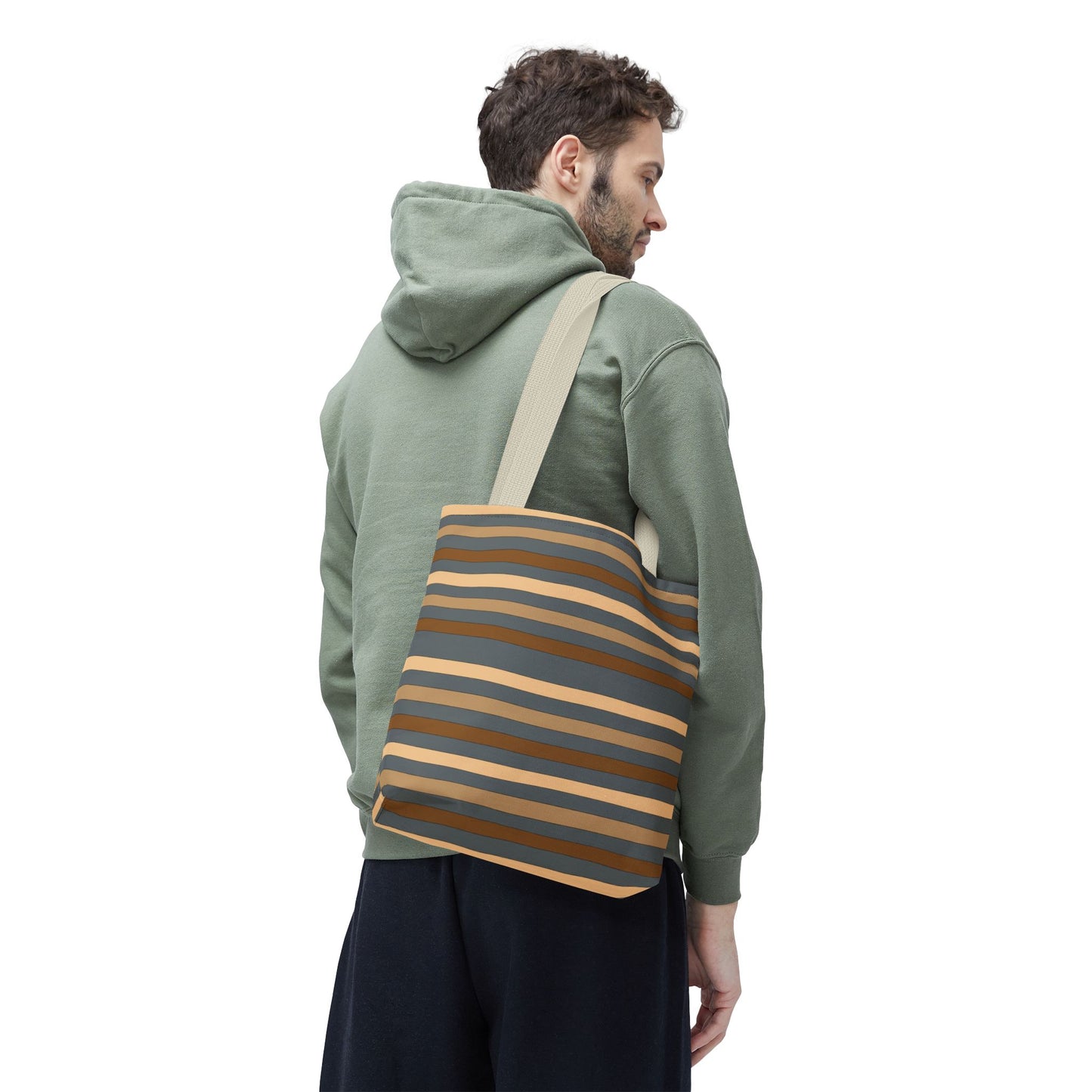 Grey/Brown Tote Bag