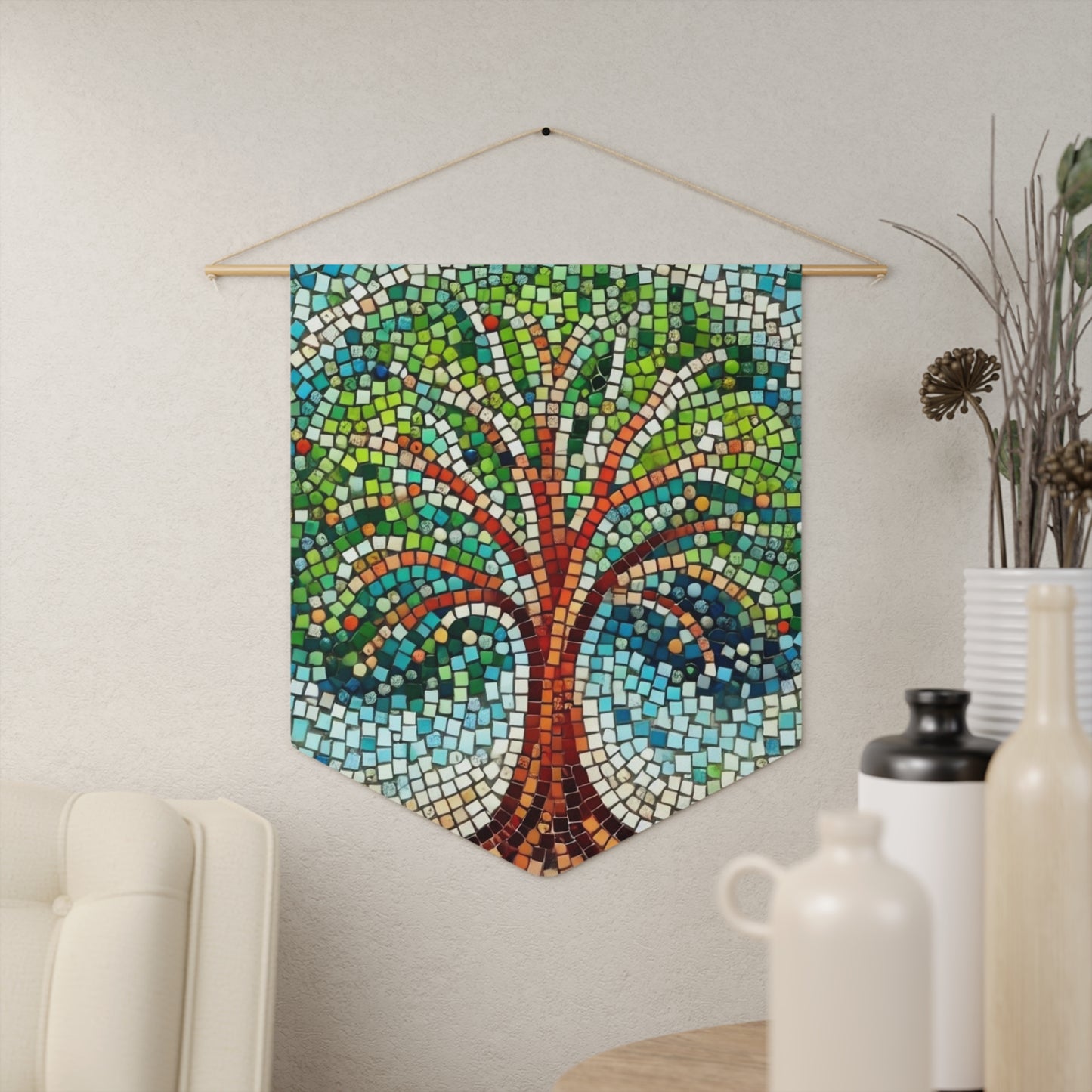 Mosaic Tree Pennant