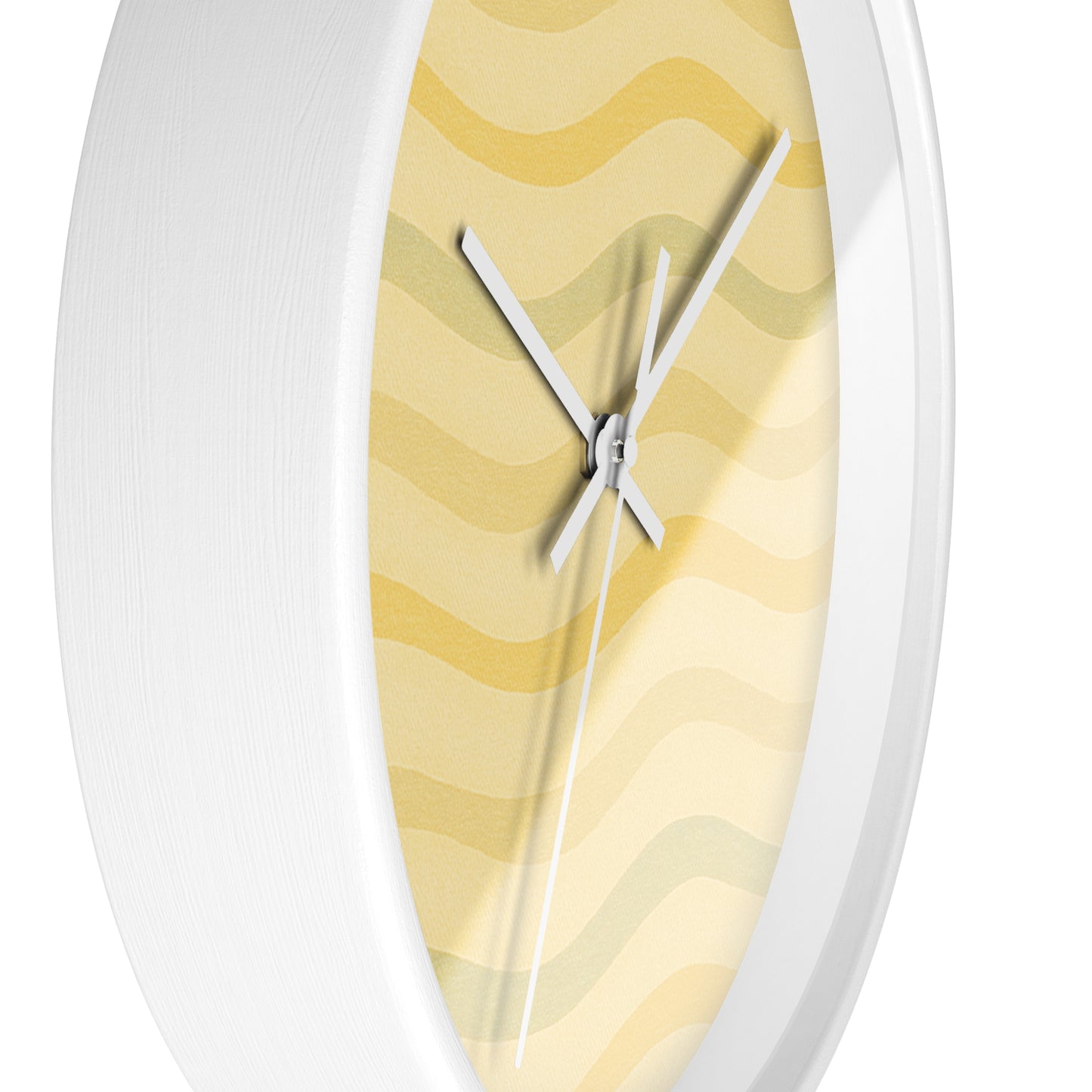 Wavy Stride Wall Clock - Sunset Gold