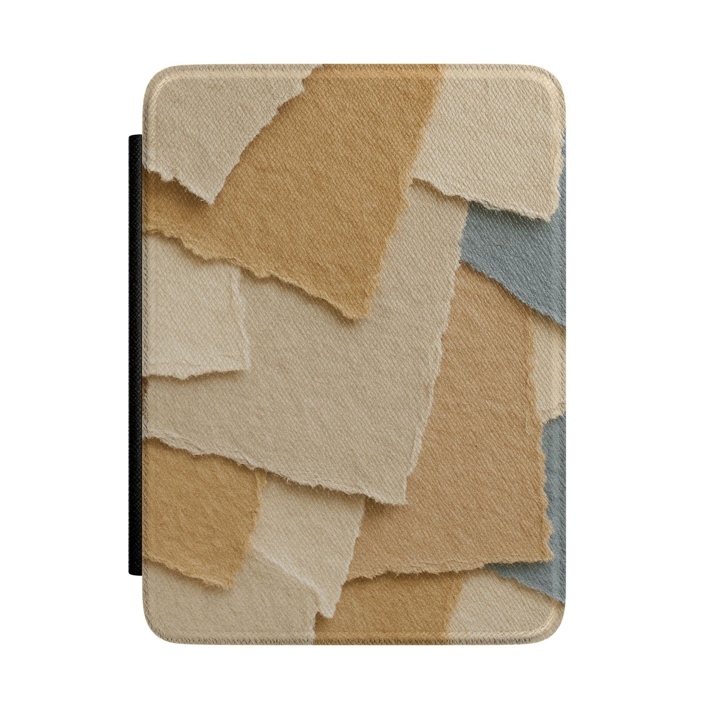 Kindle Case — Neutral Torn Paper Collage Protective Sleeve