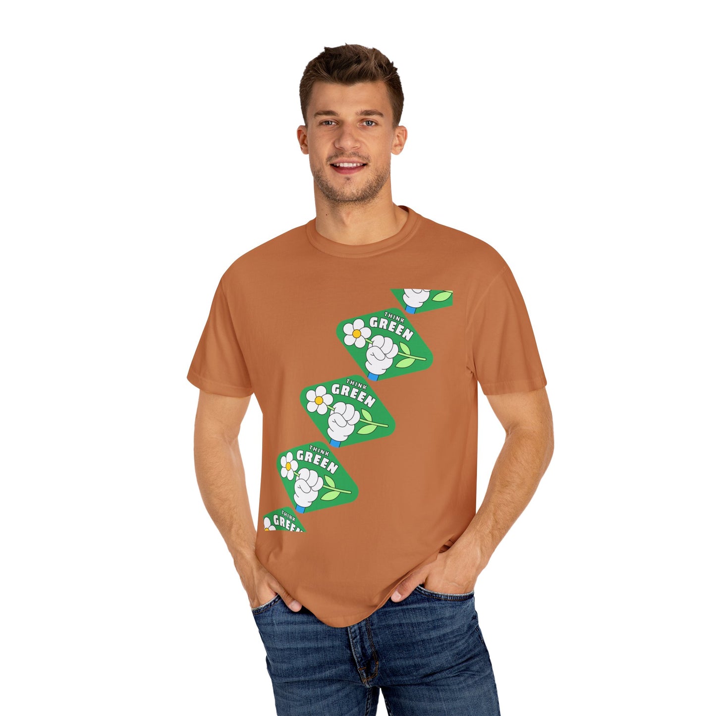 Unisex Garment-Dyed T-shirt - Think Green