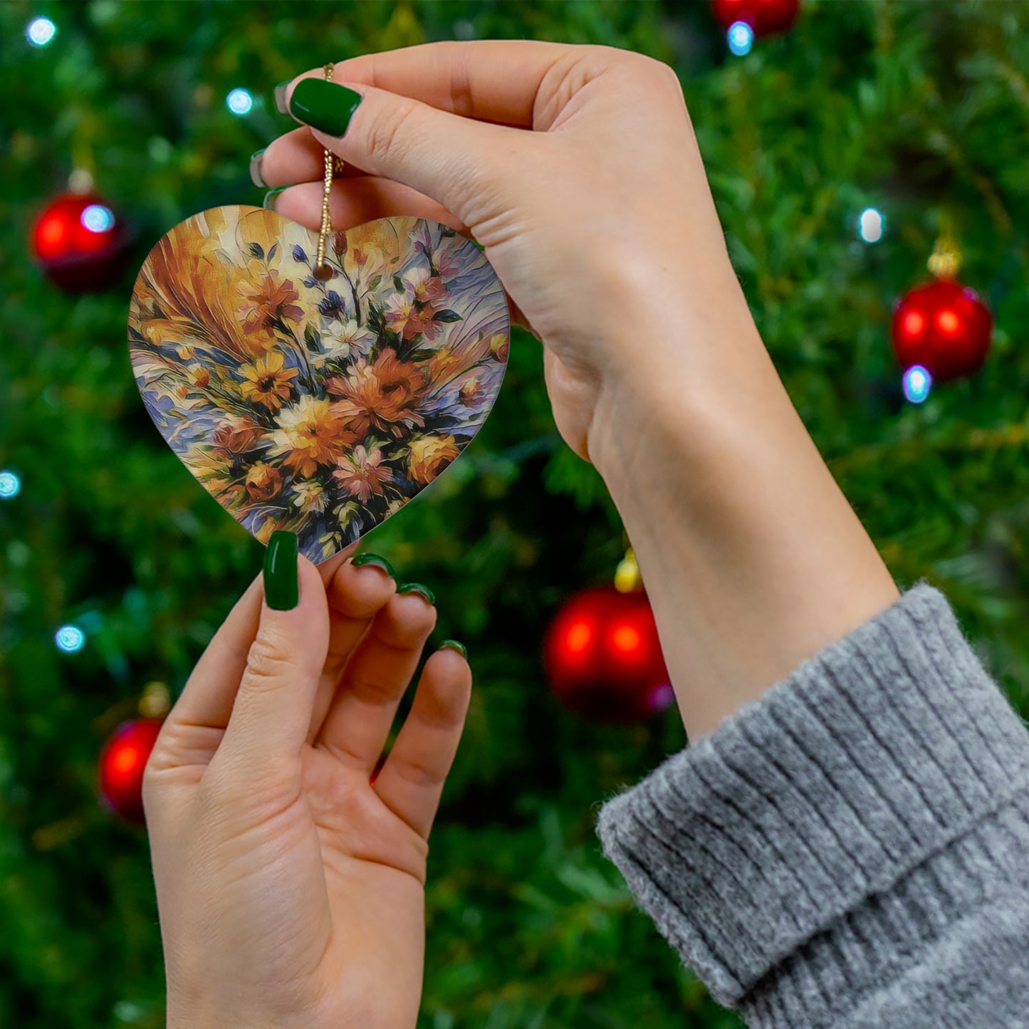 Ceramic Ornament, 4 Shapes