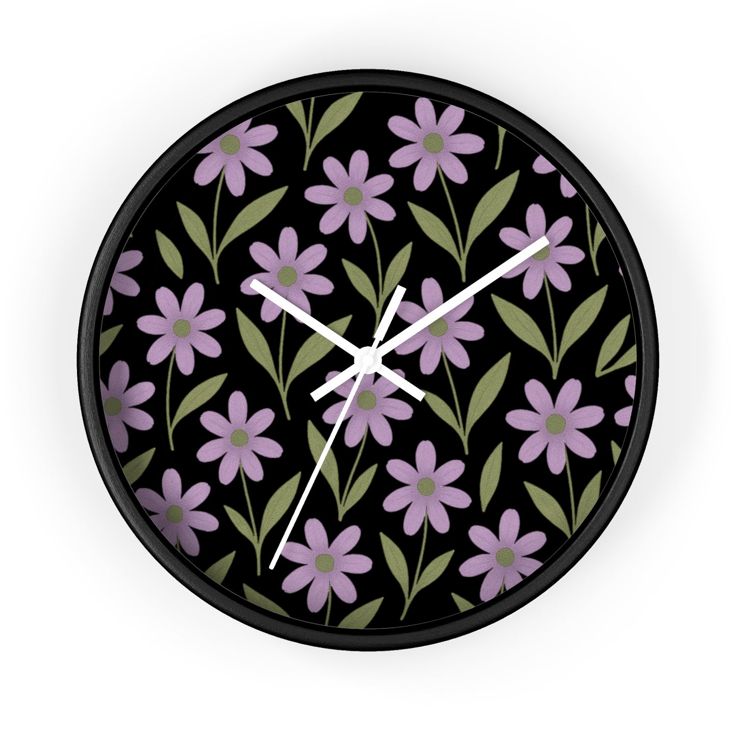 Meadow Bloom Wall Clock - Lavender