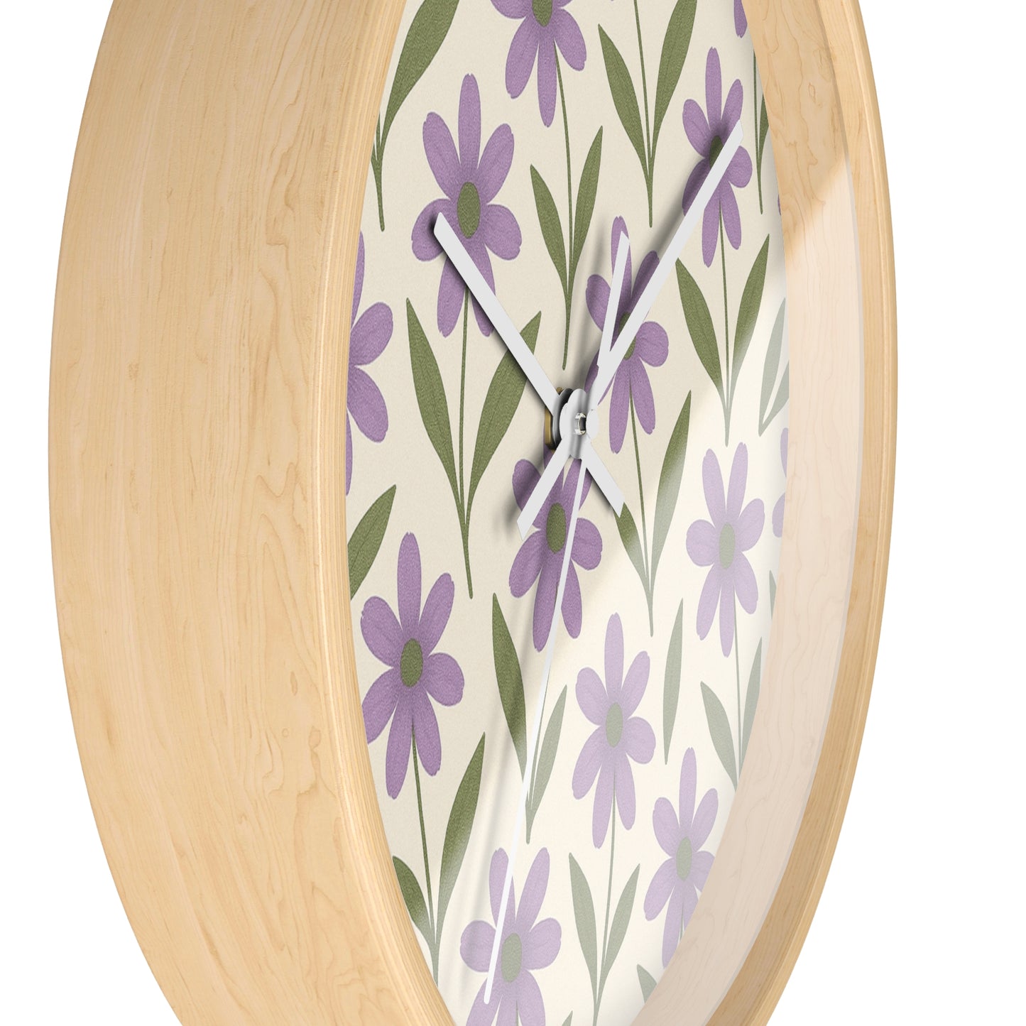 Meadow Bloom Wall Clock - Lavender