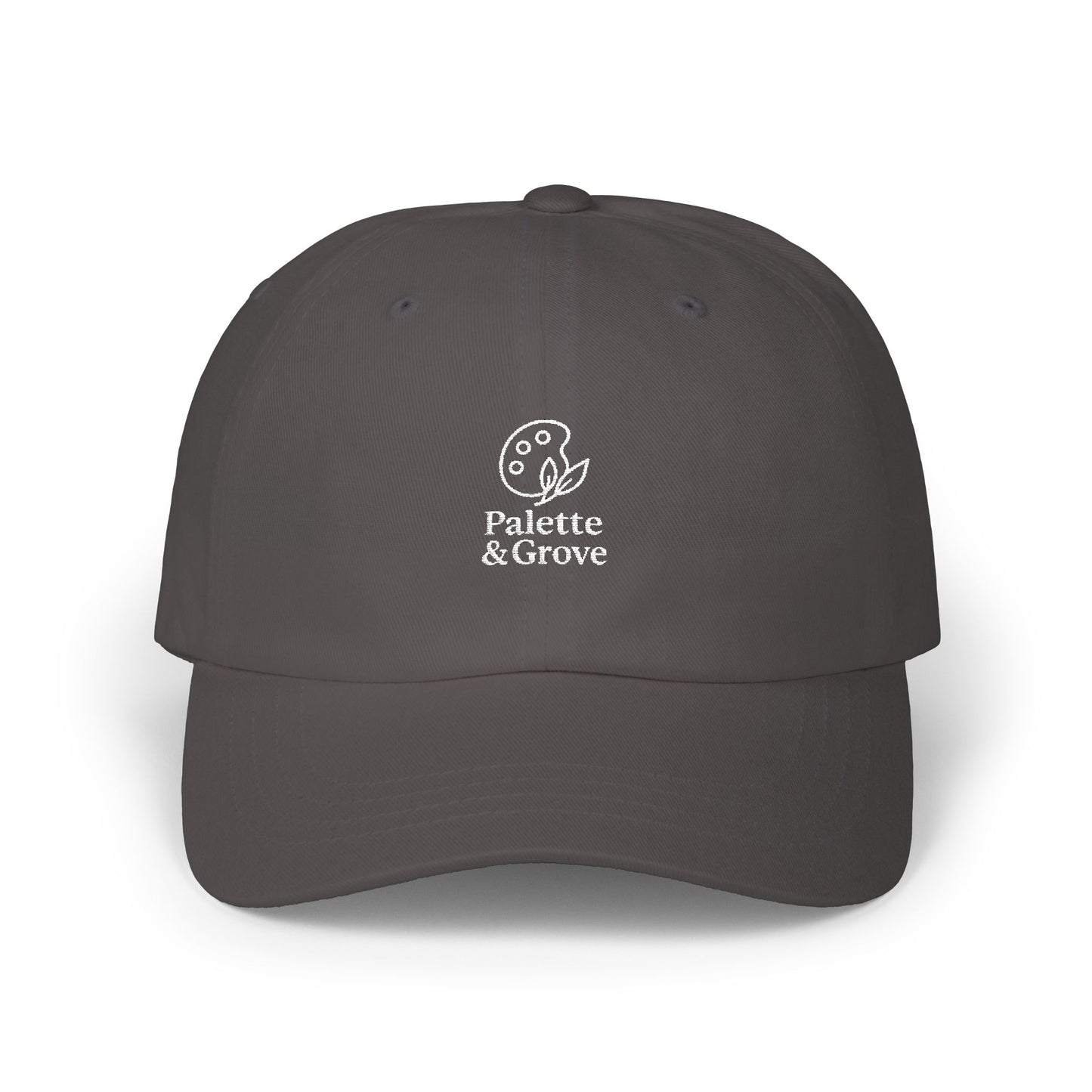 Palette & Grove White Logo Classic Dad Cap