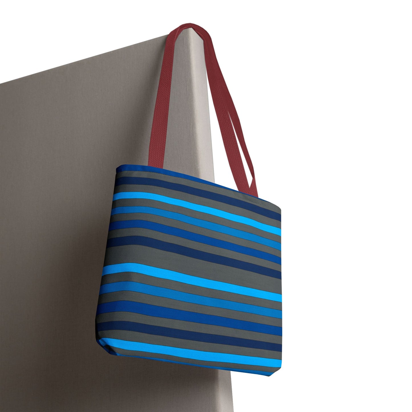 Grey/Blue Tote Bag