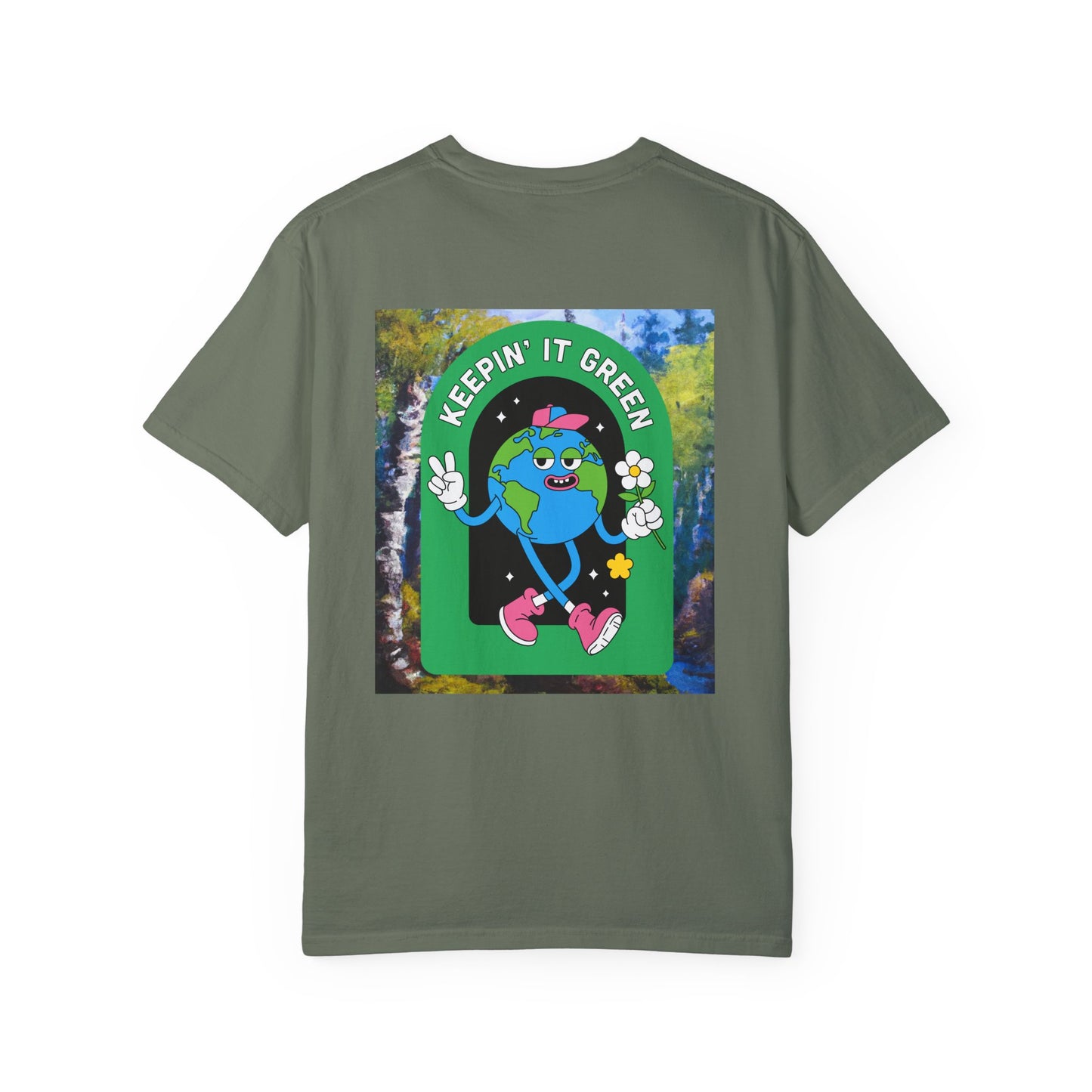 Unisex Garment-Dyed T-shirt - Think Green