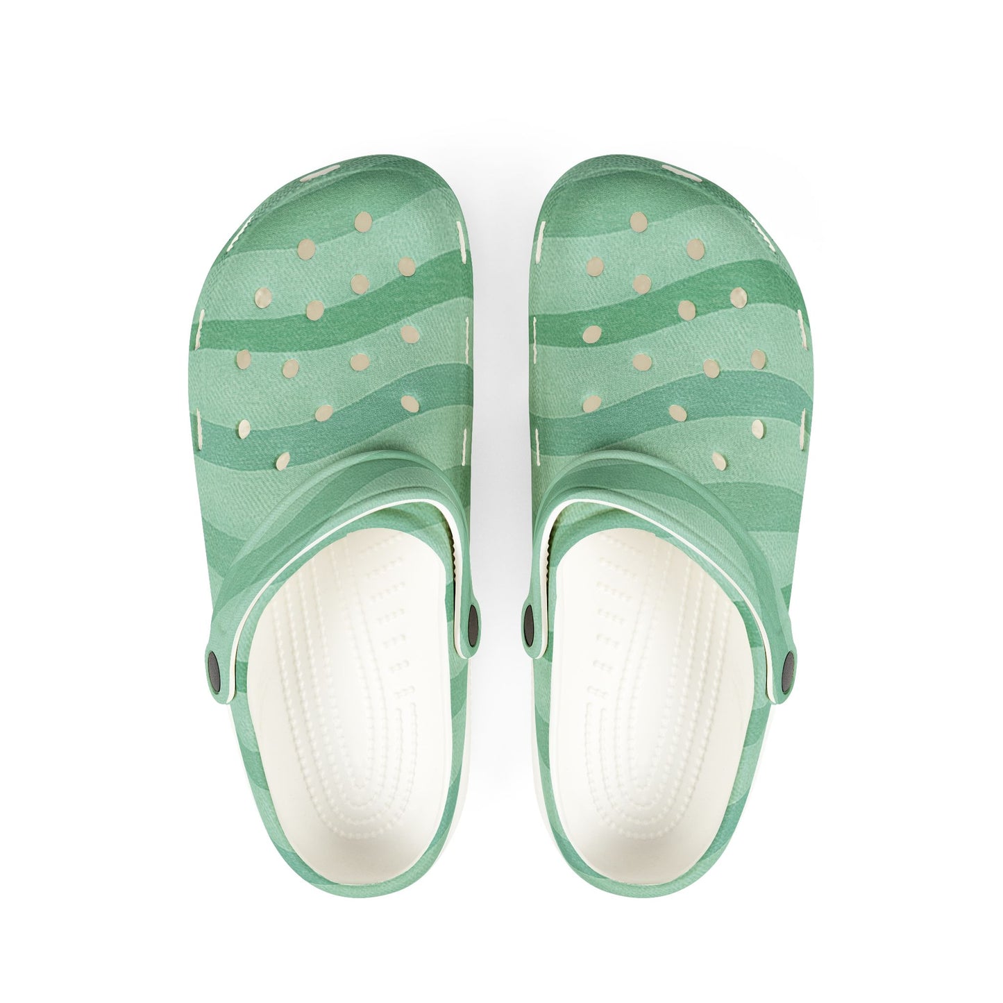 Wavy Stride - Clogs (Green Meadow) Foam Rubber Shoes