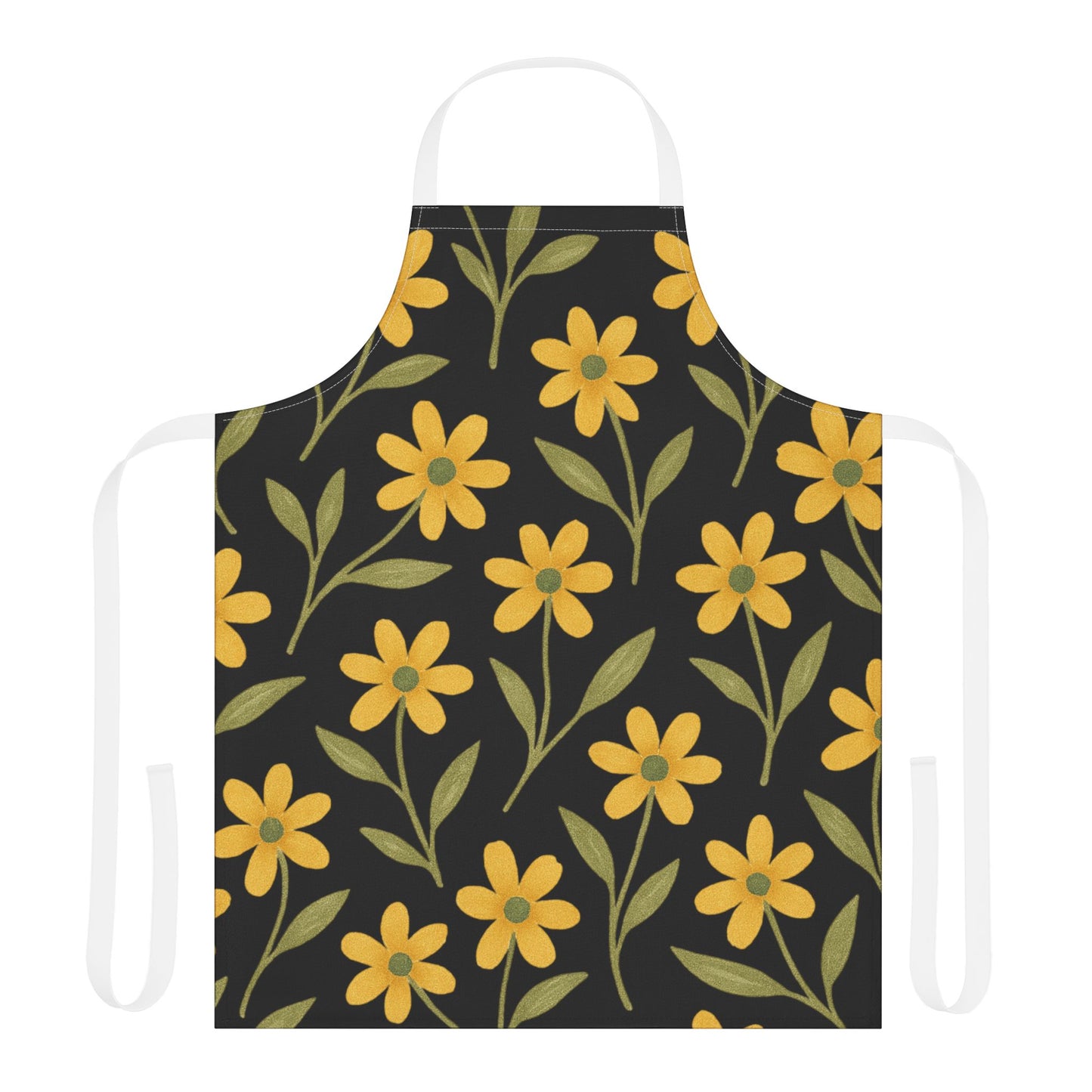 Floral Apron, 5-Color Straps (AOP)
