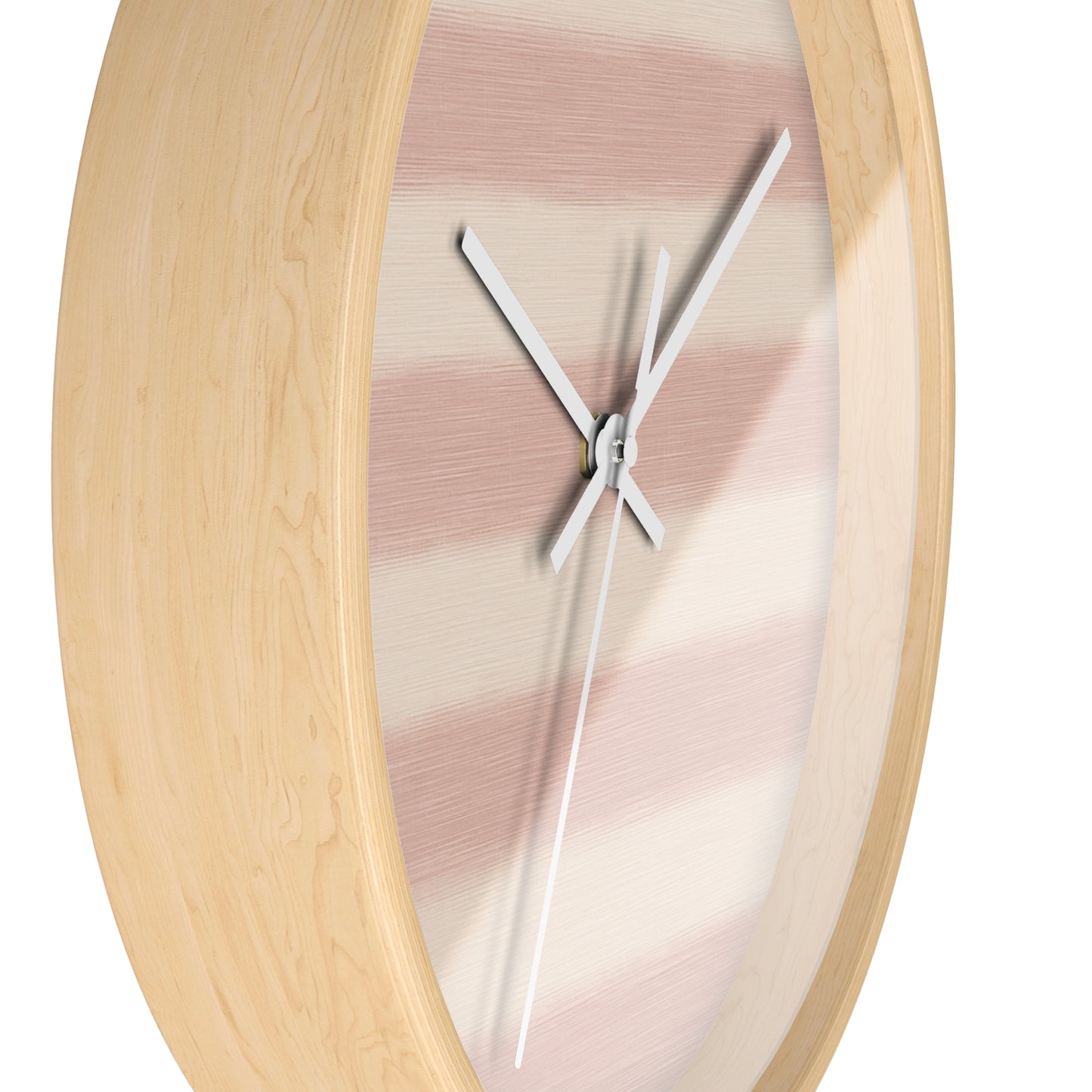 Loom Light Stripes Wall Clock – Rose Fade