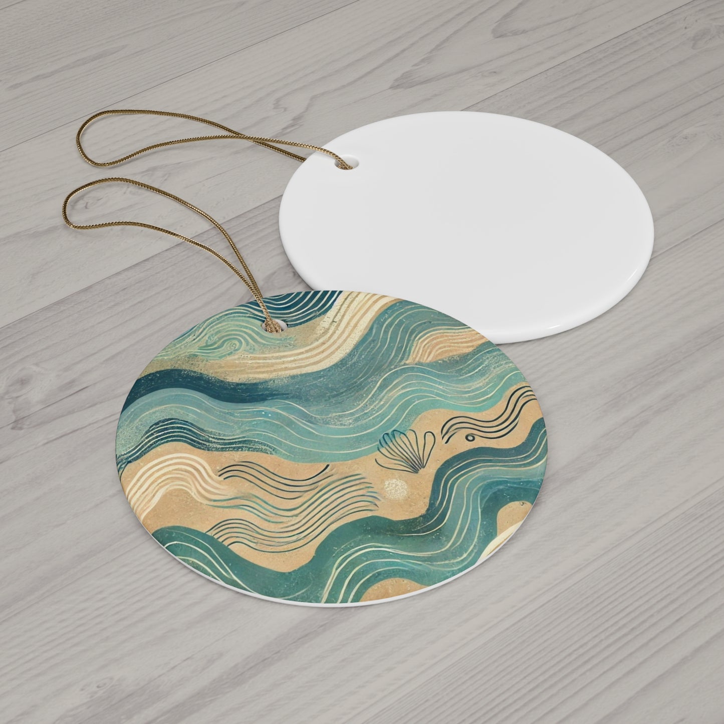Seabreeze Currents Ceramic Ornament