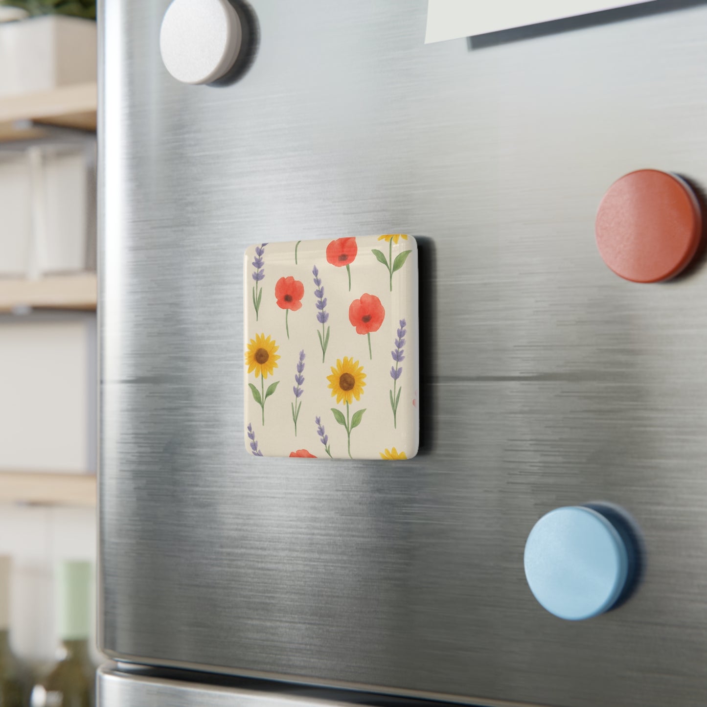 Porcelain Square Magnet -