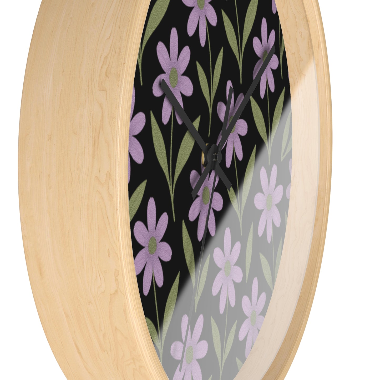 Meadow Bloom Wall Clock - Lavender