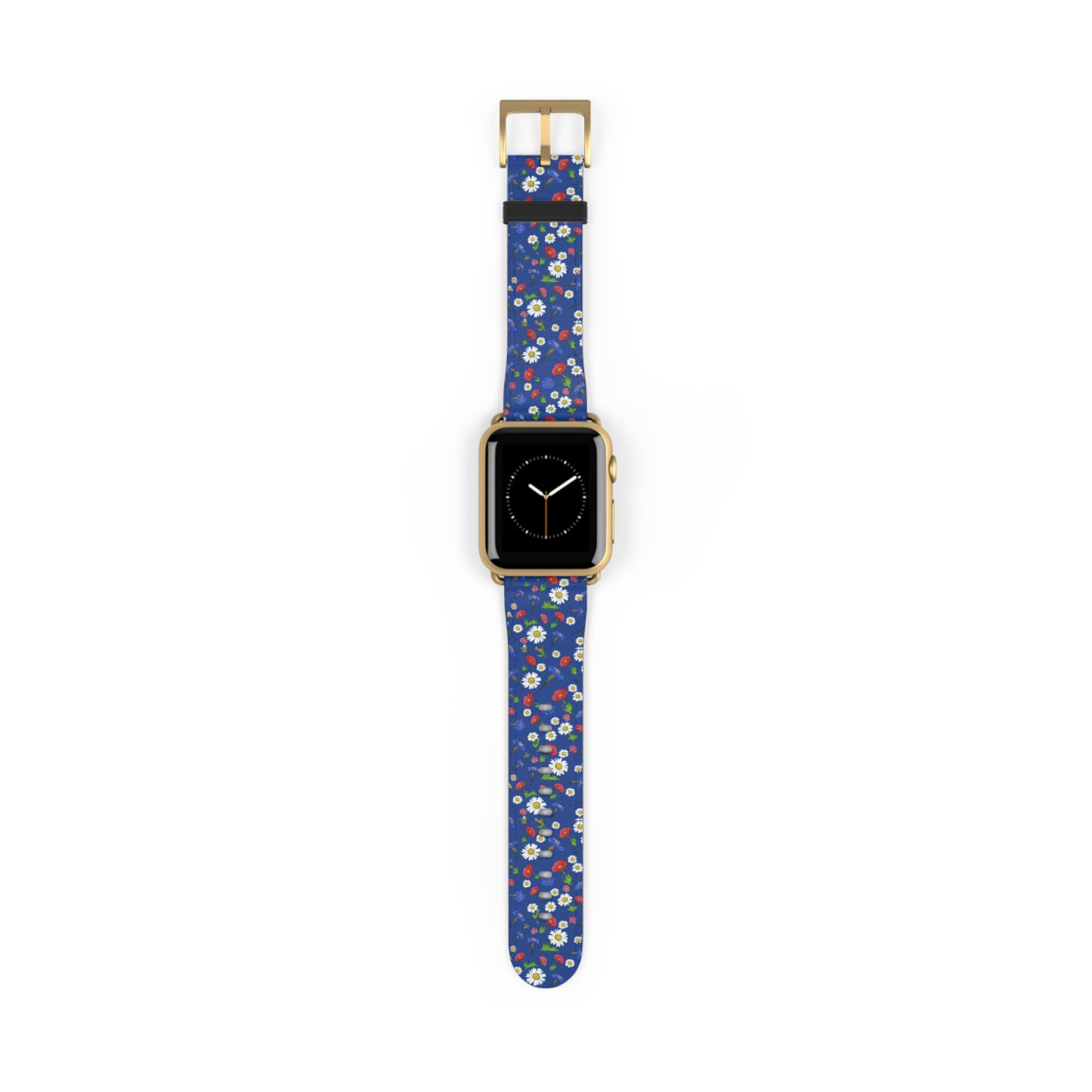 Floral Watch Band Blue