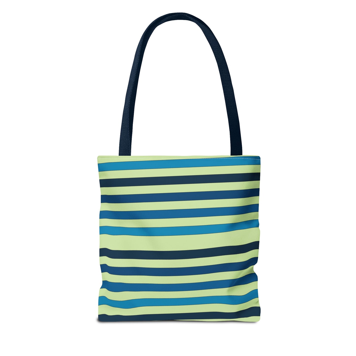 Green/Blue Ocean Breeze StripesTote Bag