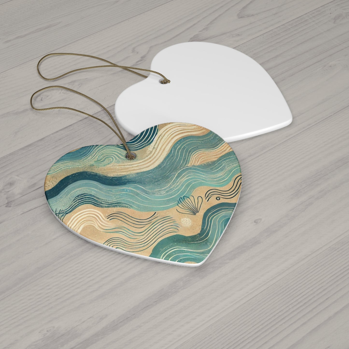 Seabreeze Currents Ceramic Ornament