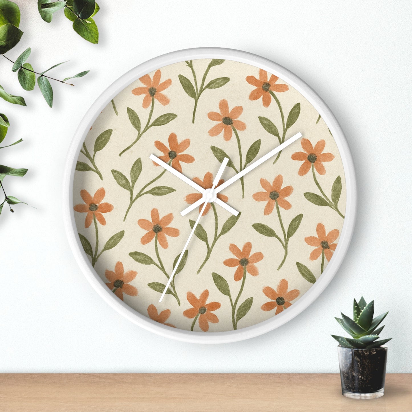 Meadow Bloom Wall Clock - Marigold
