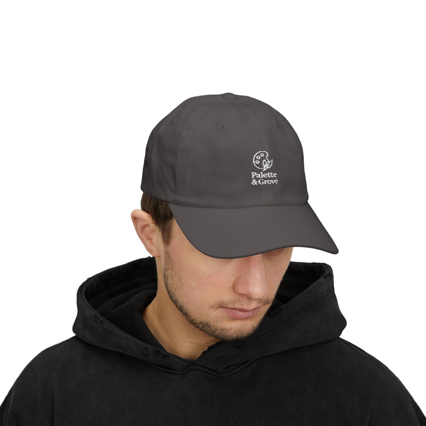Palette & Grove White Logo Classic Dad Cap