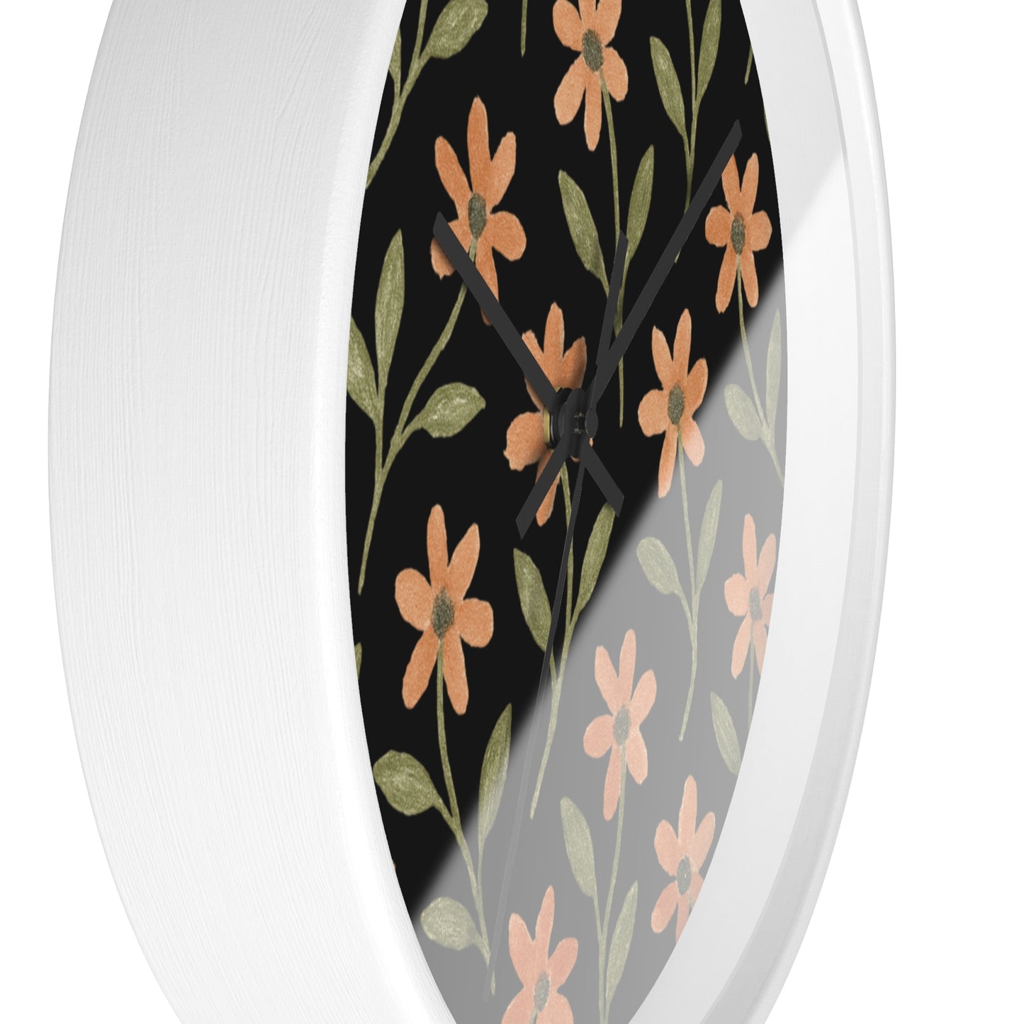 Meadow Bloom Wall Clock - Rose Glow