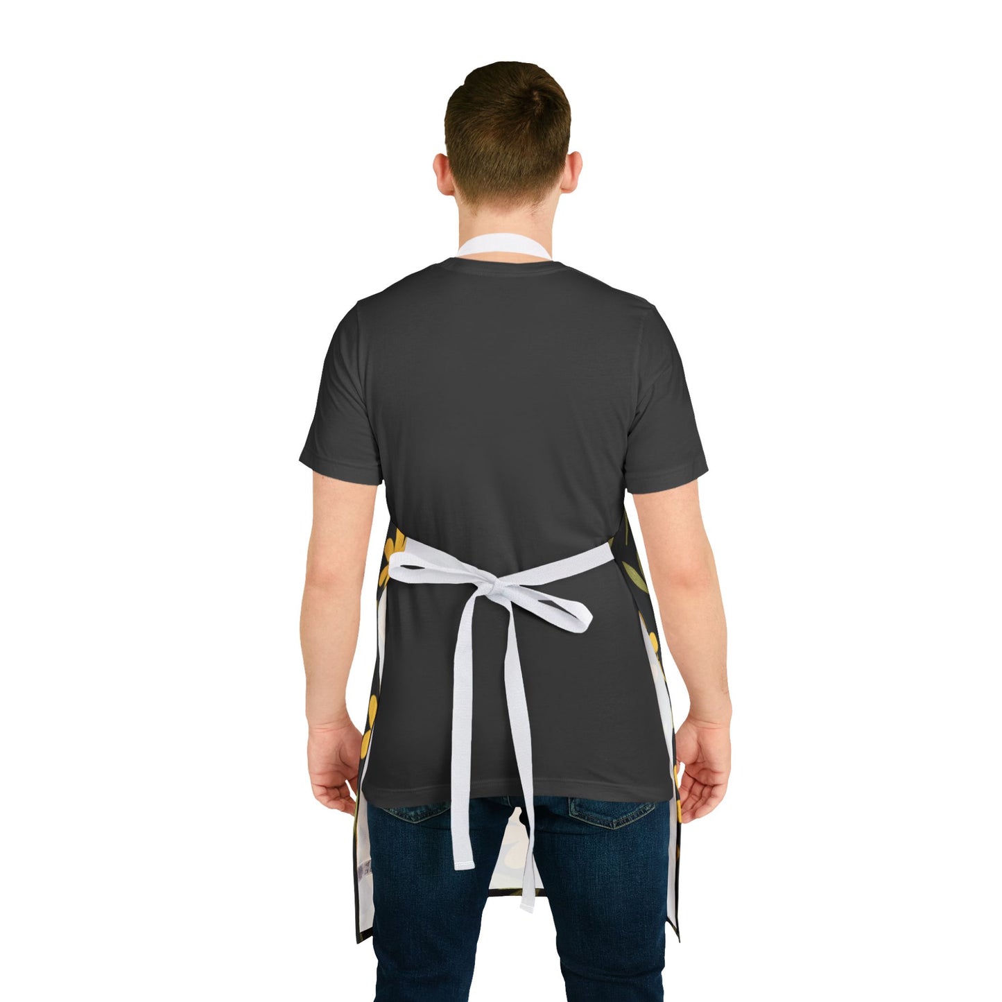 Floral Apron, 5-Color Straps (AOP)