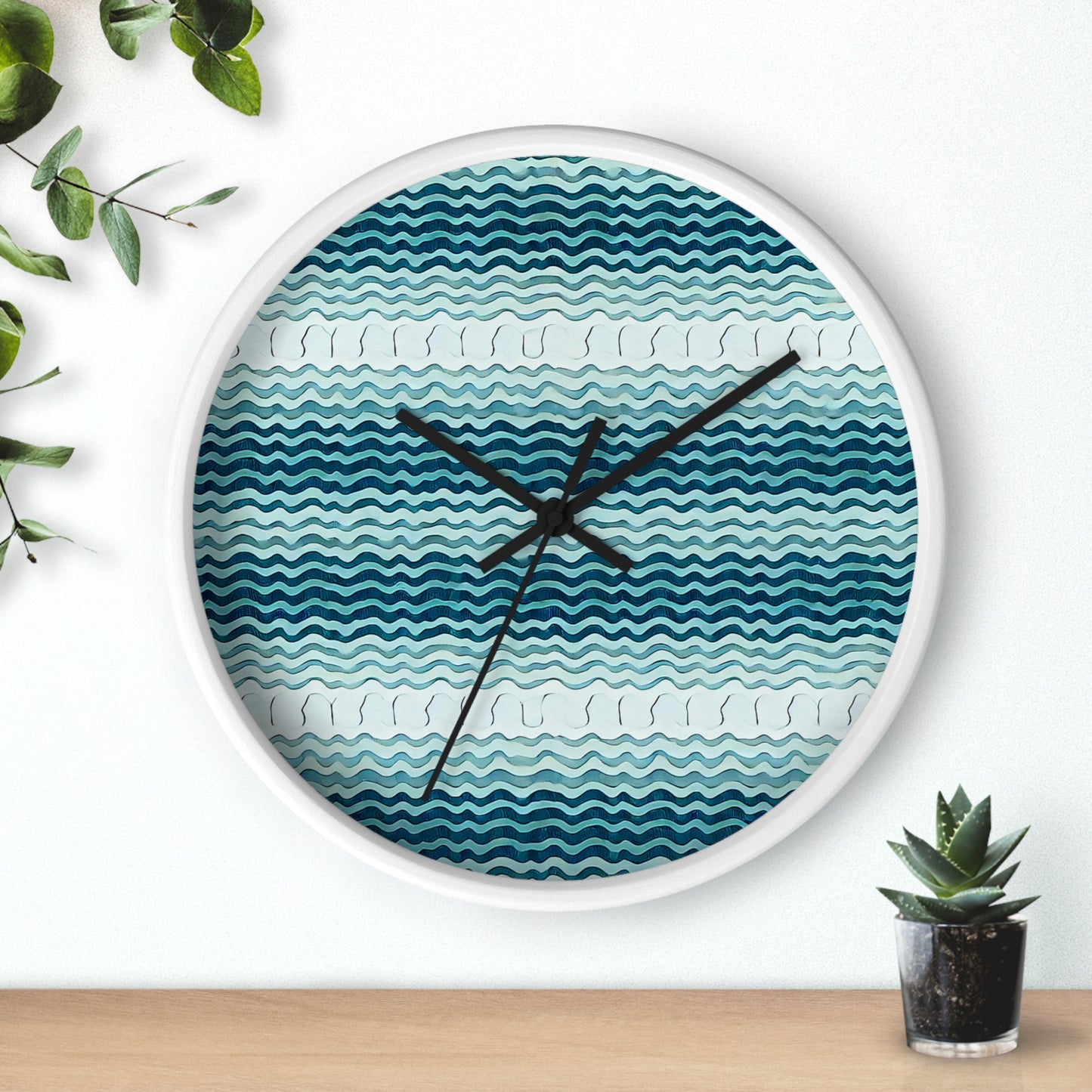 Tidal Knit Wall Clock