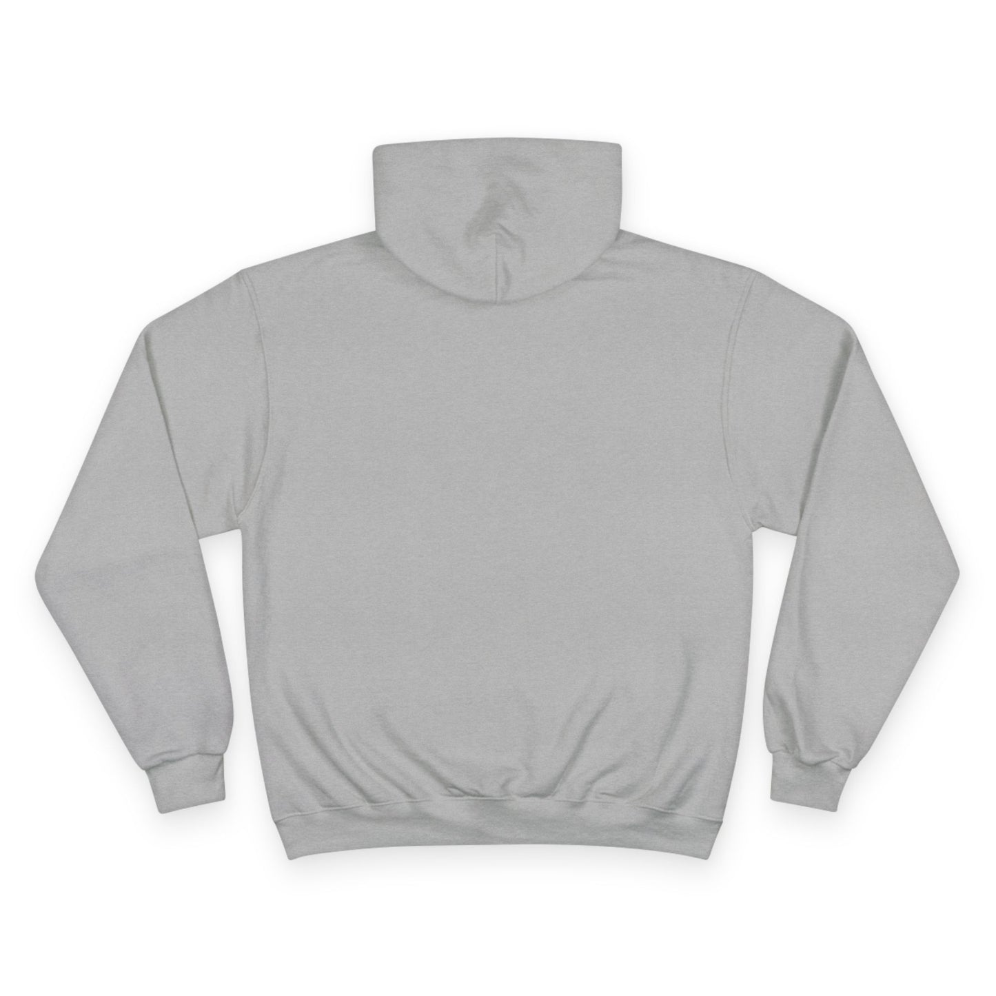Champion Hoodie with Minimal City Skyline Embroidery — White Urban Streetwear