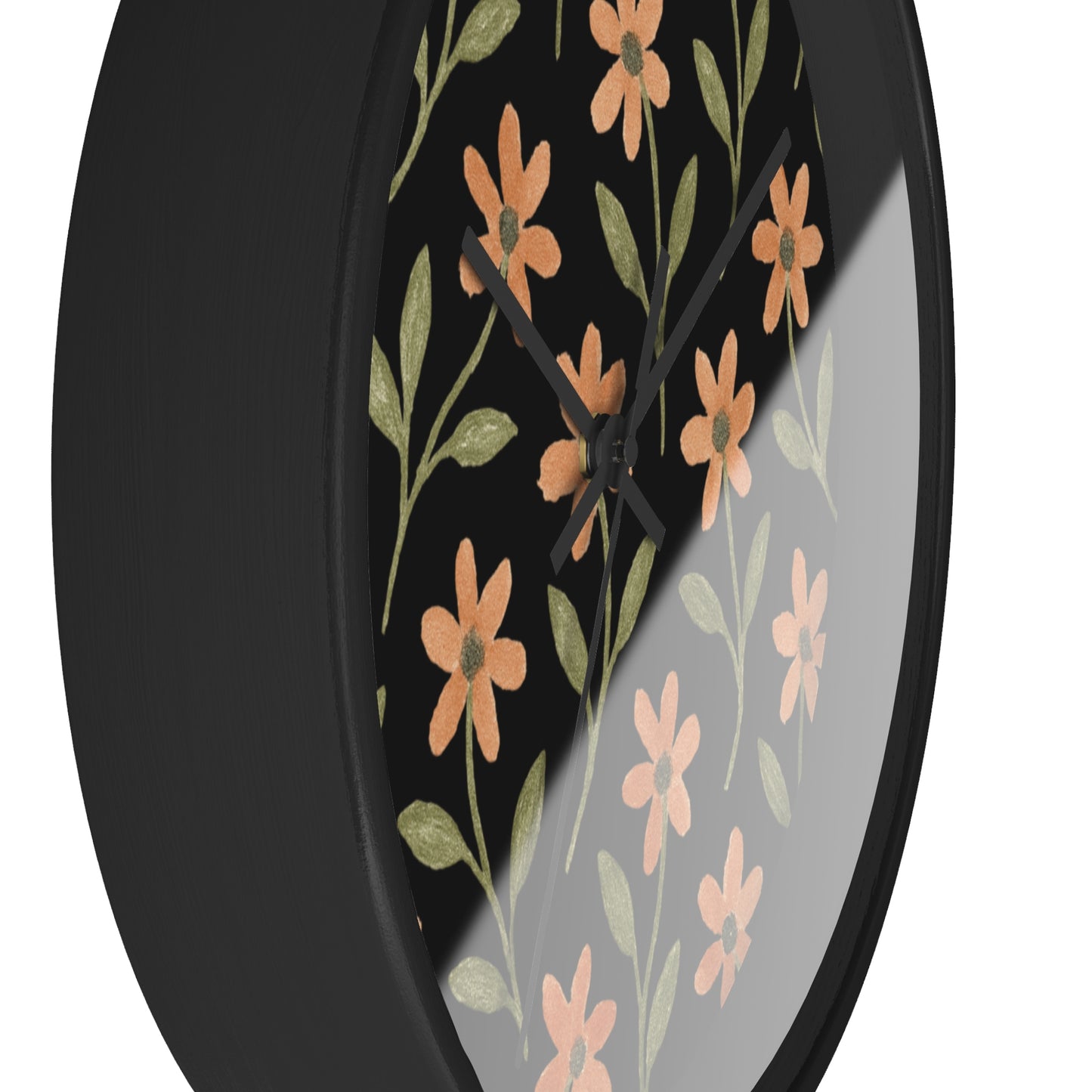 Meadow Bloom Wall Clock - Rose Glow