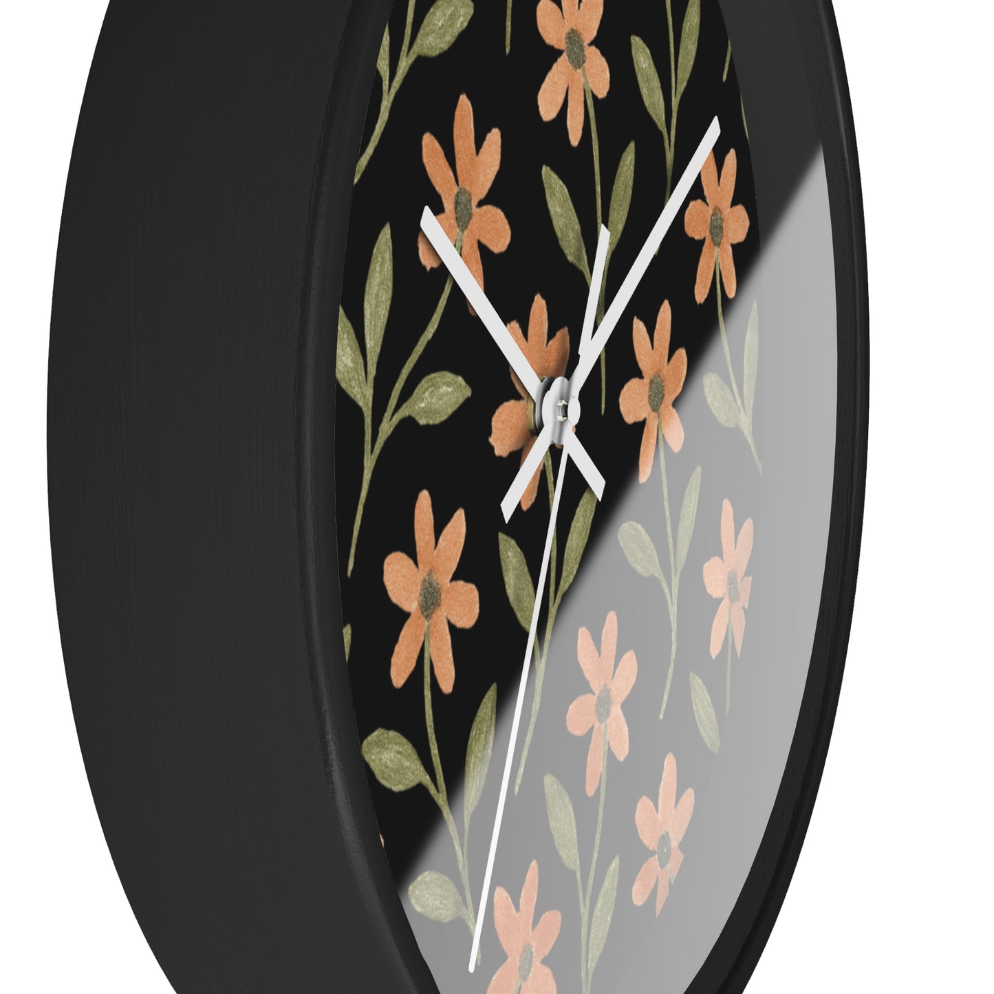 Meadow Bloom Wall Clock - Rose Glow