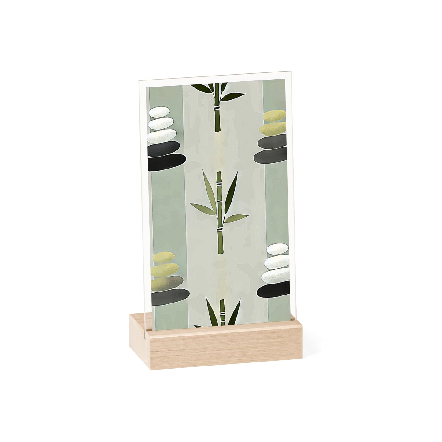 Acrylic Sign with Wooden Stand