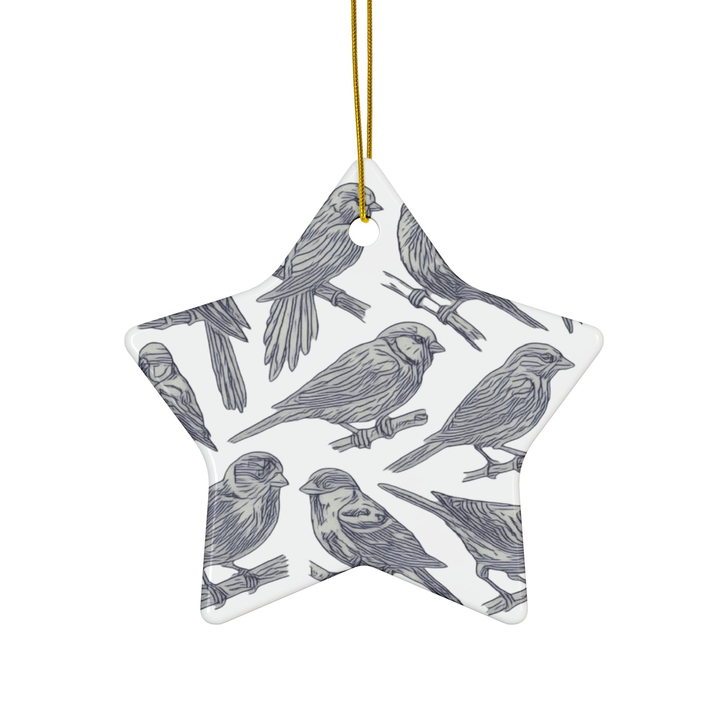 Aviary Breeze Ceramic Ornament, 4 Shapes