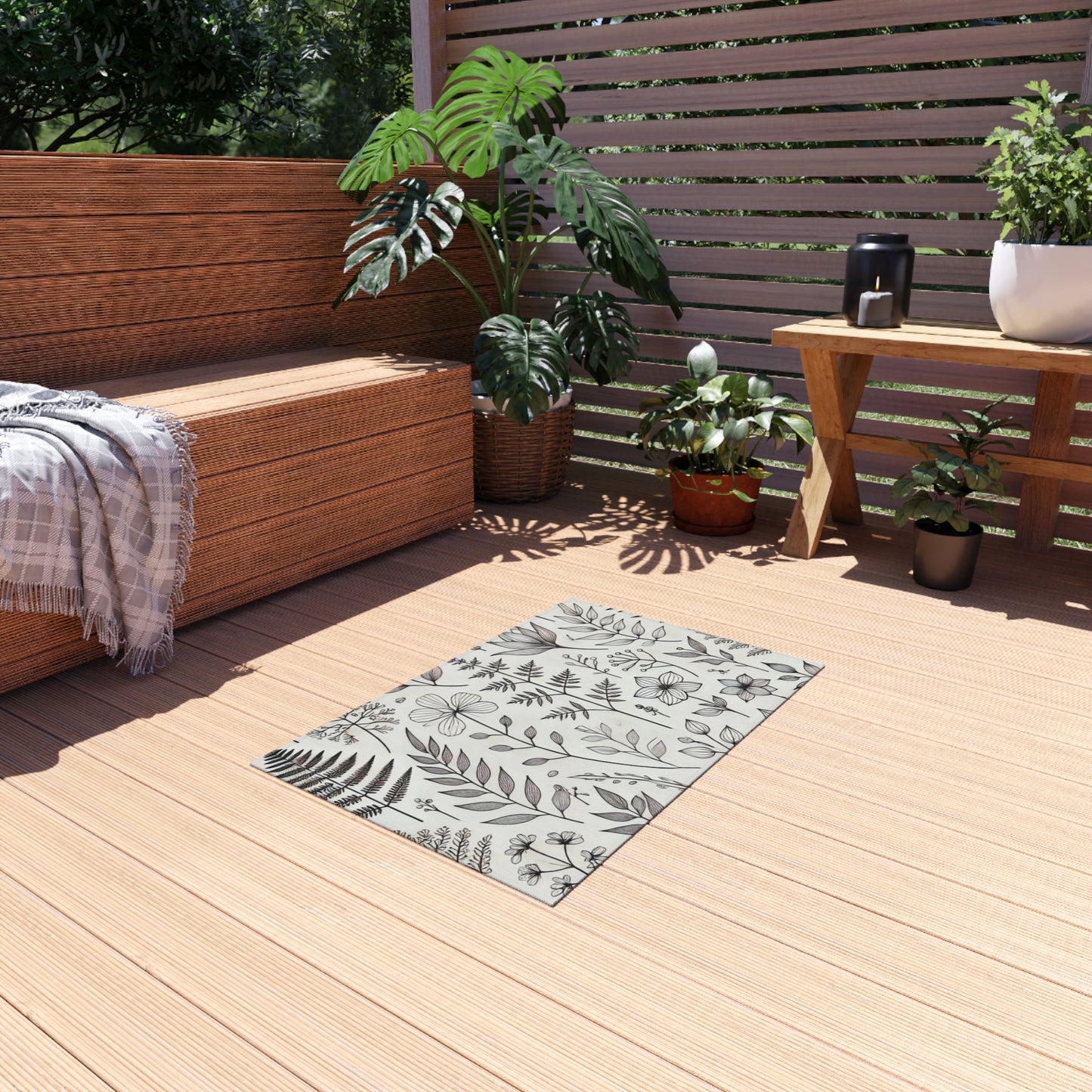 Botanical Sketch #2 Outdoor Rug