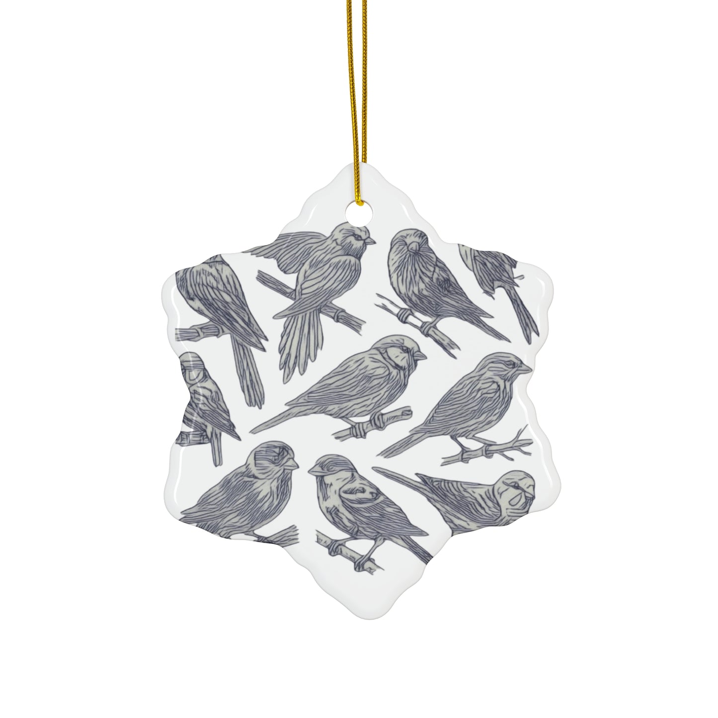 Aviary Breeze Ceramic Ornament, 4 Shapes