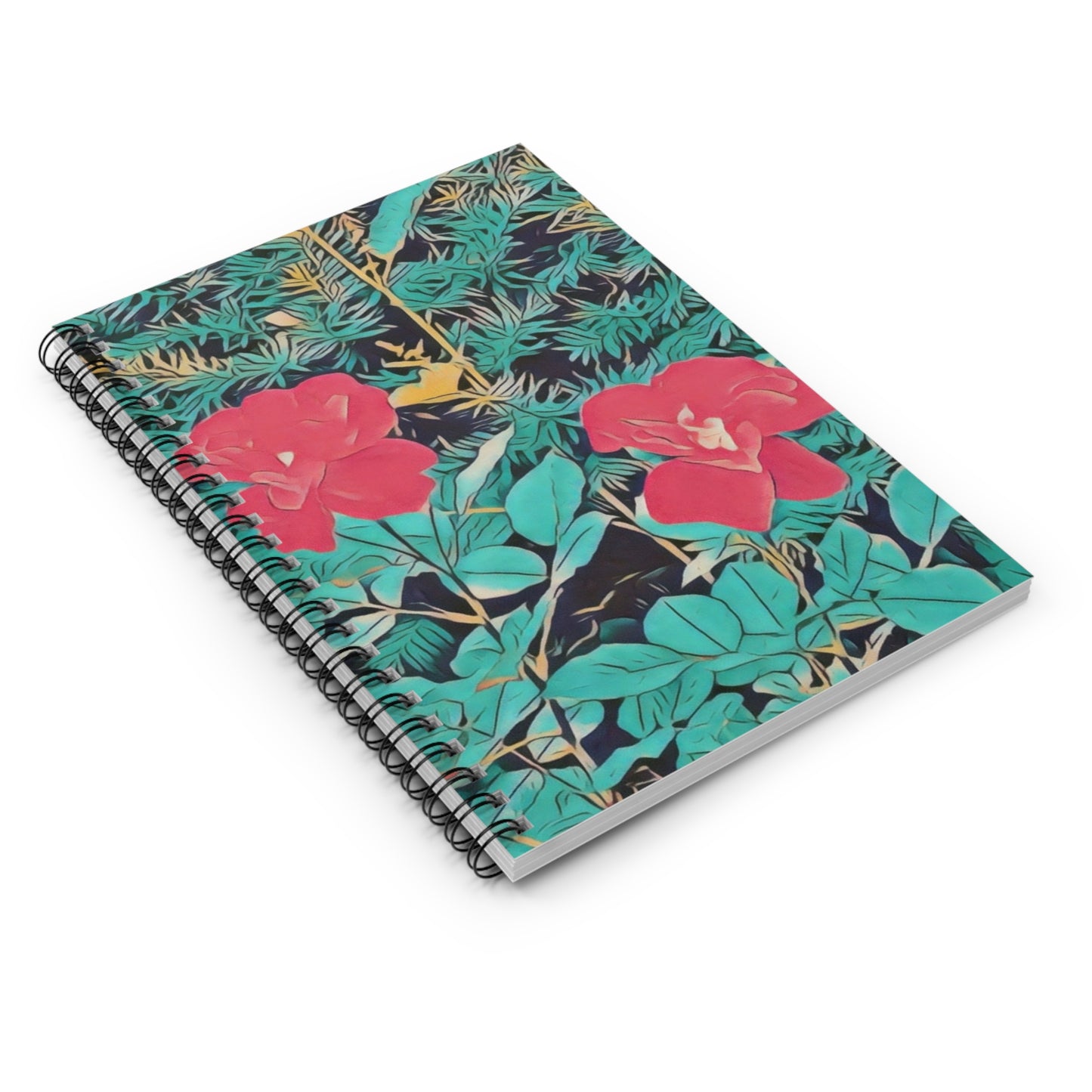 Flowers v2 (Original Photo Edit) Spiral Notebook - Ruled Line