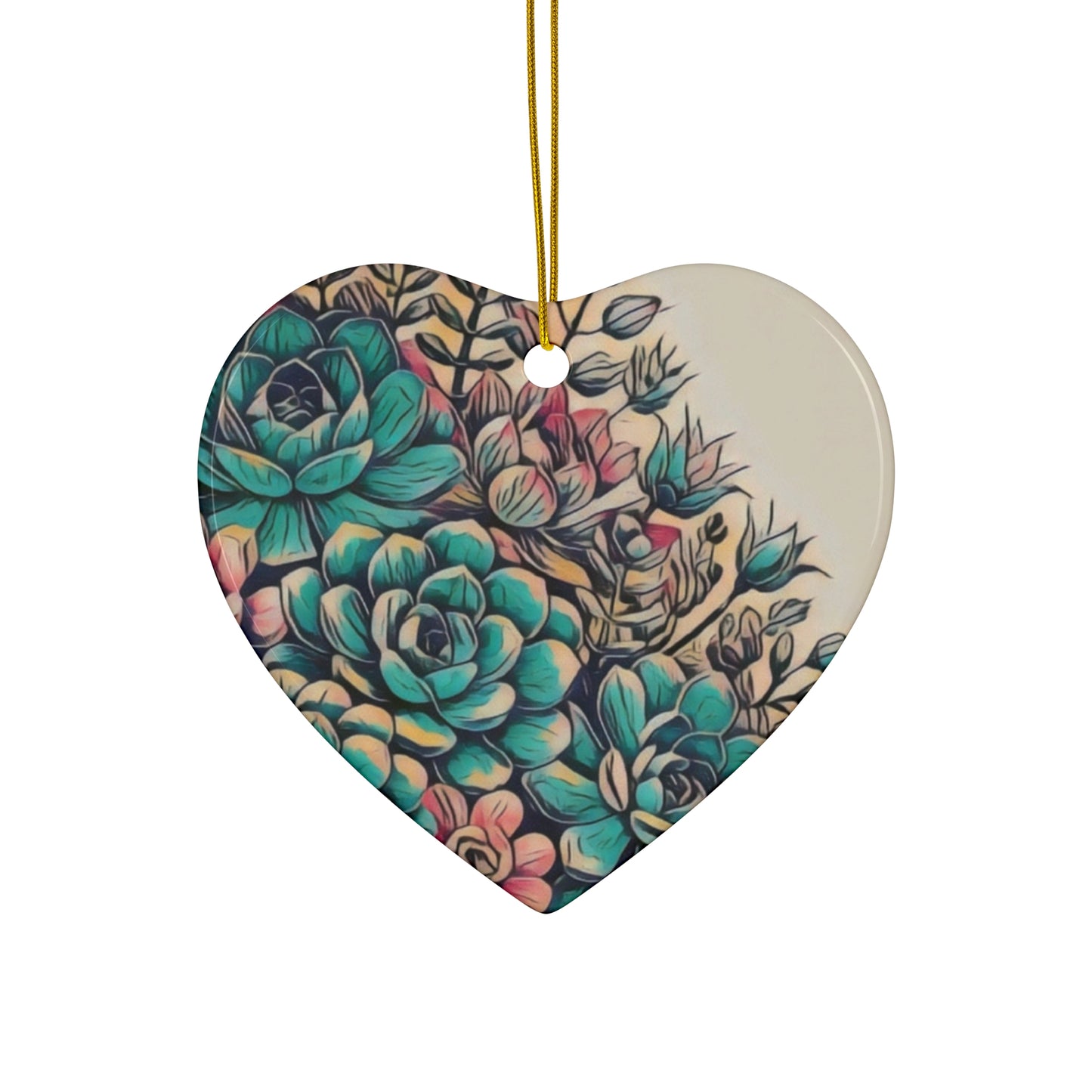 Ceramic Ornament, 4 Shapes