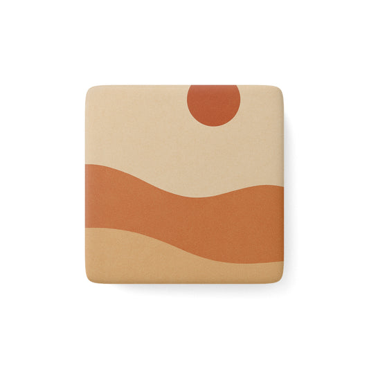 Porcelain Square Magnet -