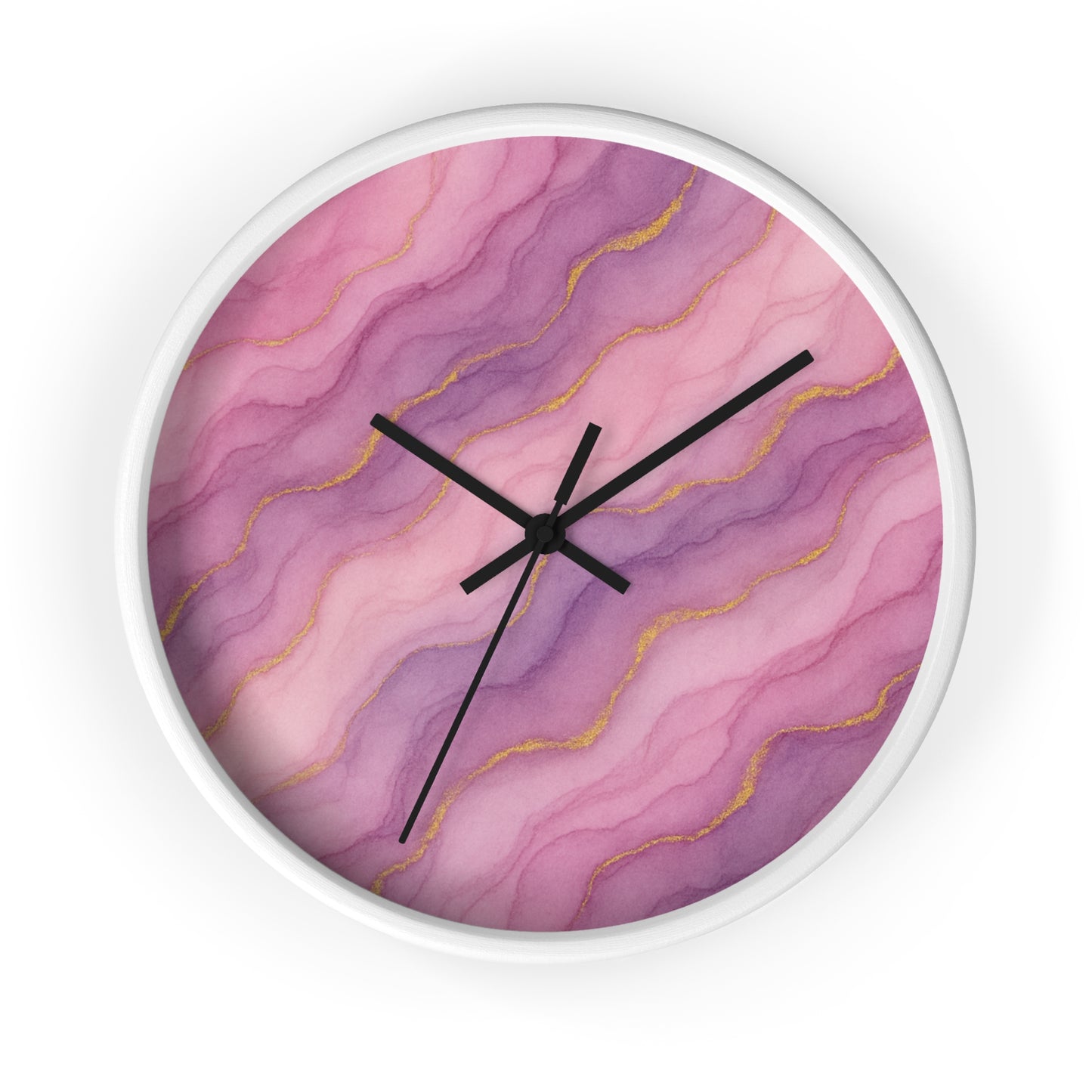 Marbled Flow Wall Clock – Rosecurrent