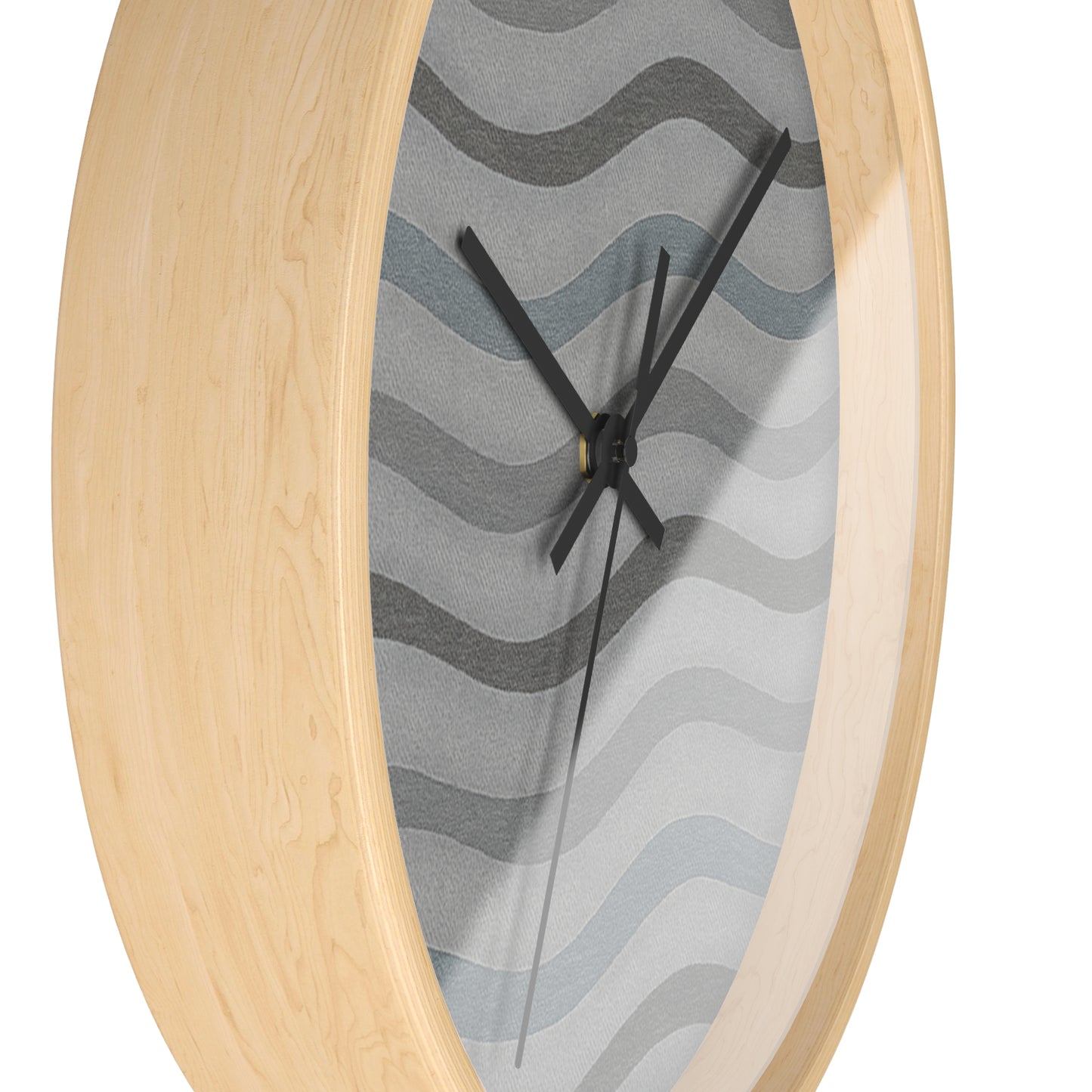 Wavy Stride Wall Clock - Onyx Wave