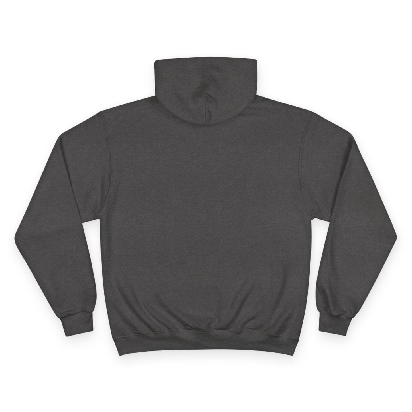 Champion Hoodie with Minimal City Skyline Embroidery — White Urban Streetwear