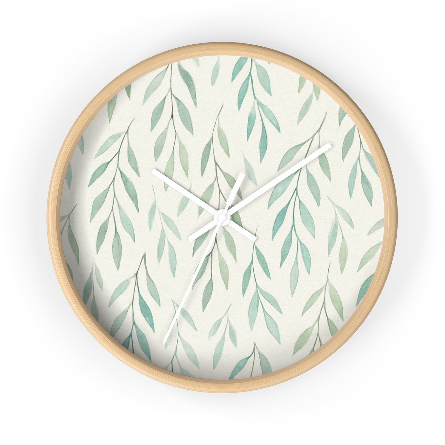 Botanical Leaf Wall Clock – Nature-inspired Home Decor
