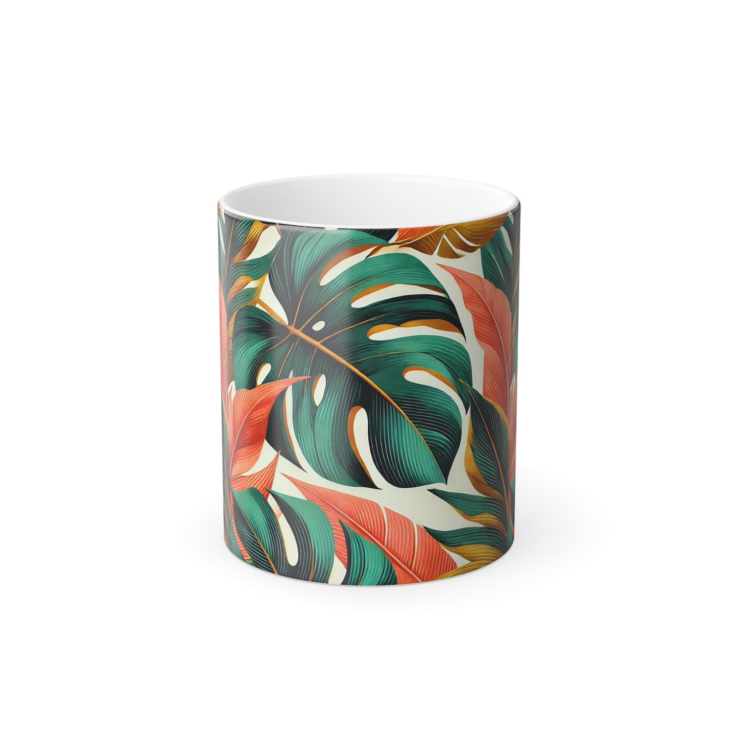 Tropical Leaf Color Morphing Mug - 11oz