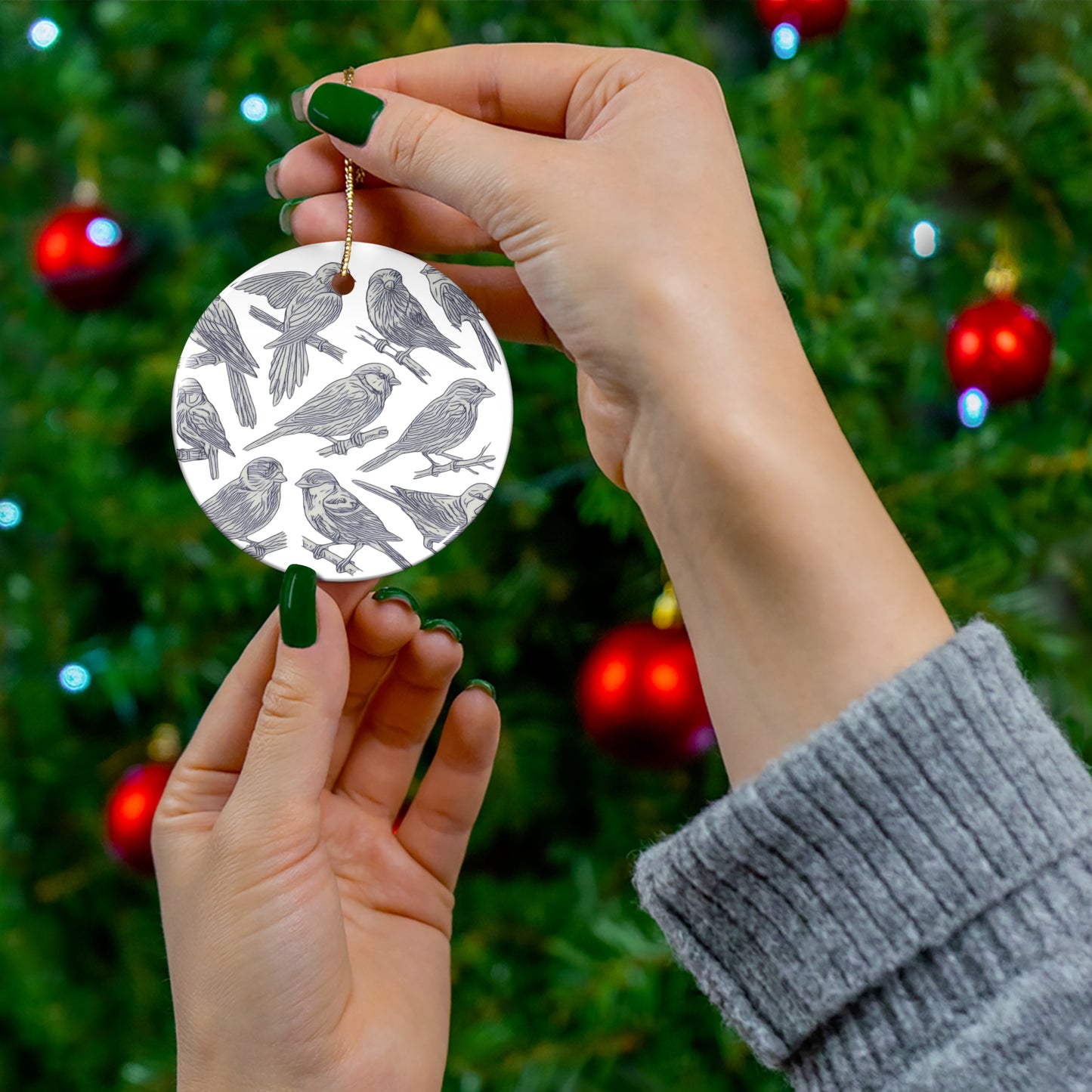 Aviary Breeze Ceramic Ornament, 4 Shapes