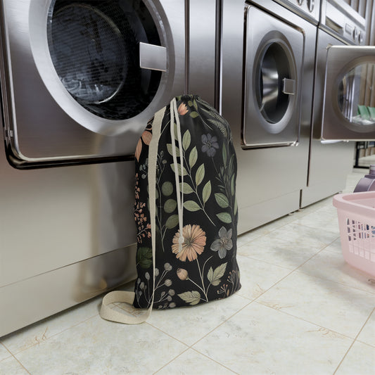 Floral Laundry Bag - Stylish Utility for Home or Travel