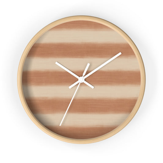Loom Light Stripes Wall Clock – Clay Fade
