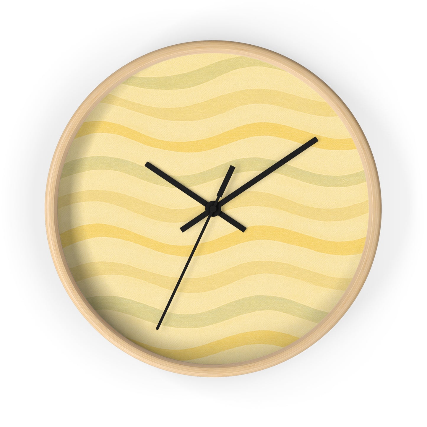 Wavy Stride Wall Clock - Sunset Gold