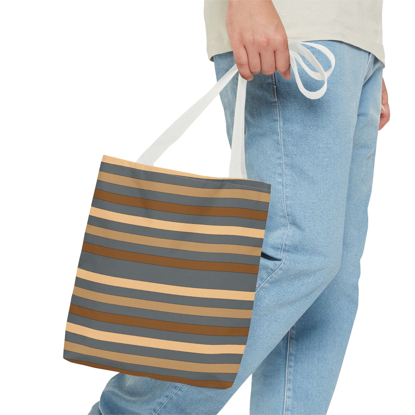 Grey/Brown Tote Bag