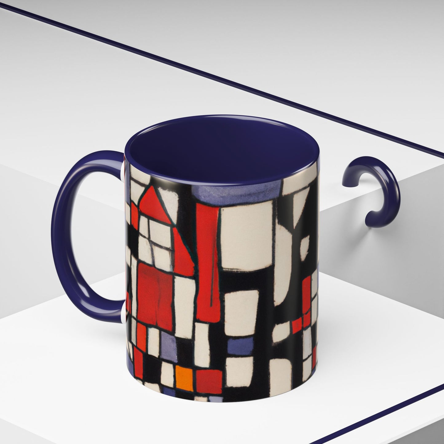 Modern Blocks Accent Coffee Mug, 11oz