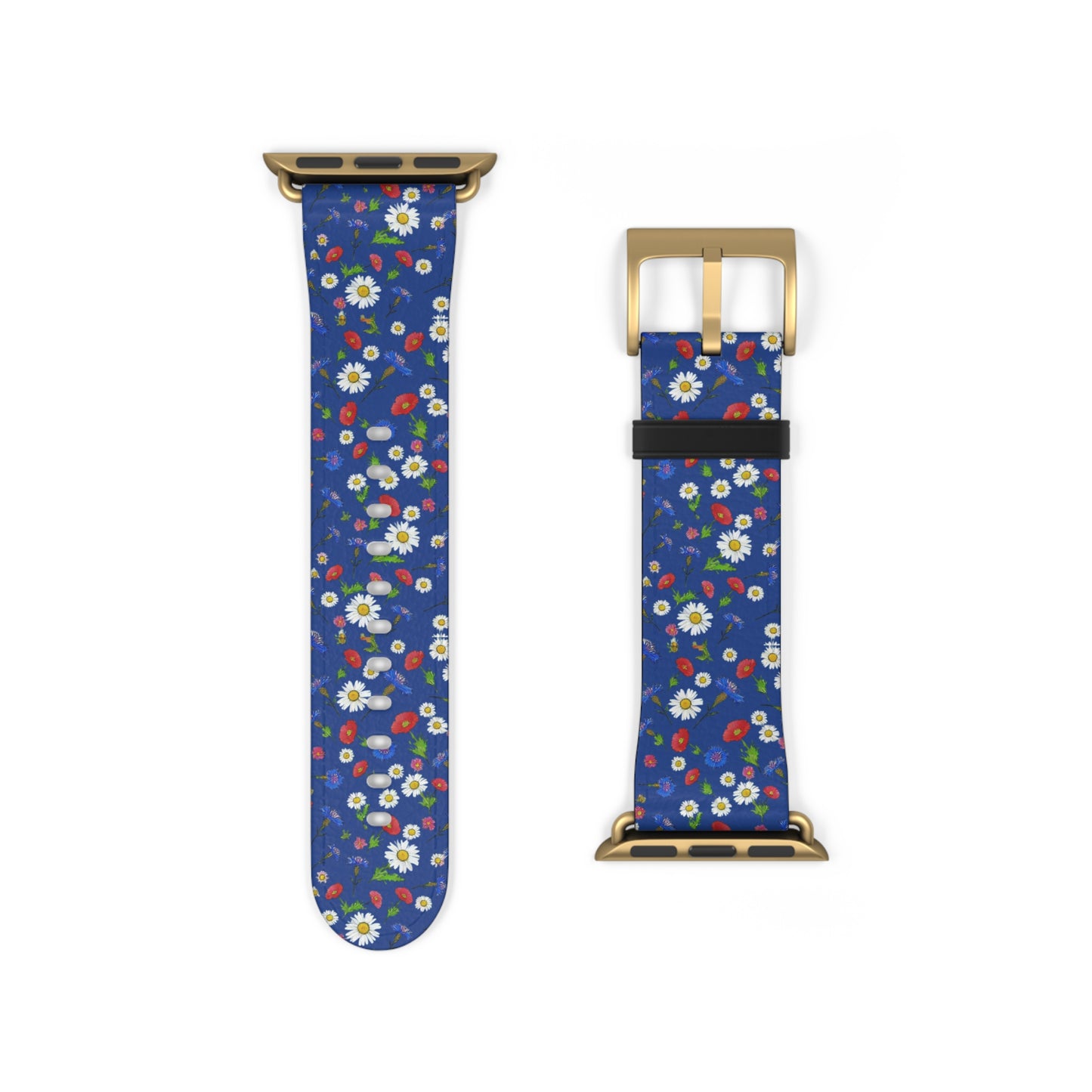 Floral Watch Band Blue