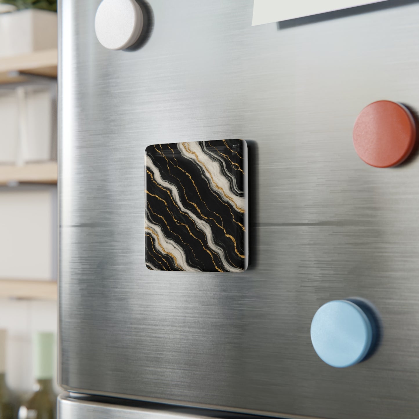 Midnight Marble Porcelain Magnet