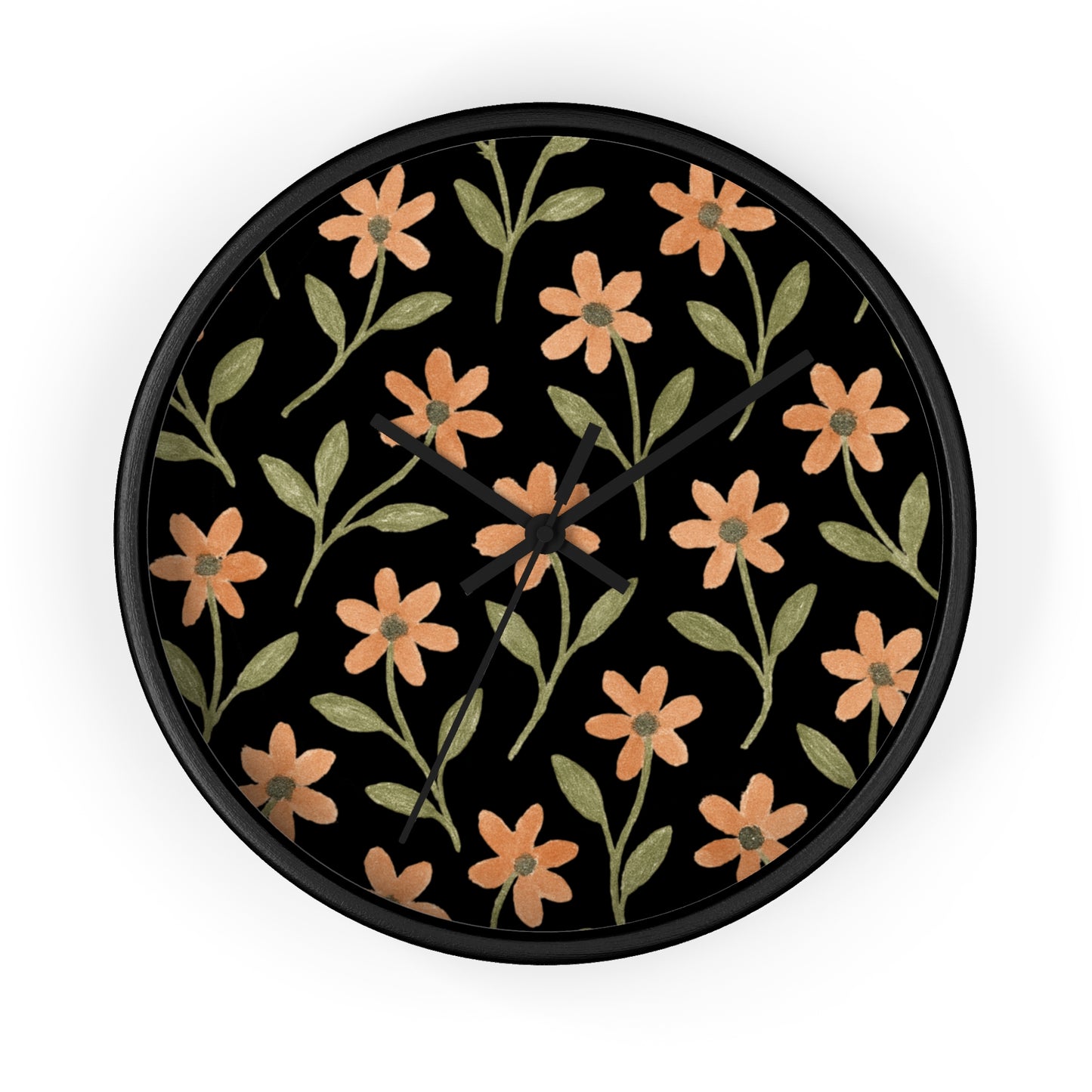 Meadow Bloom Wall Clock - Rose Glow